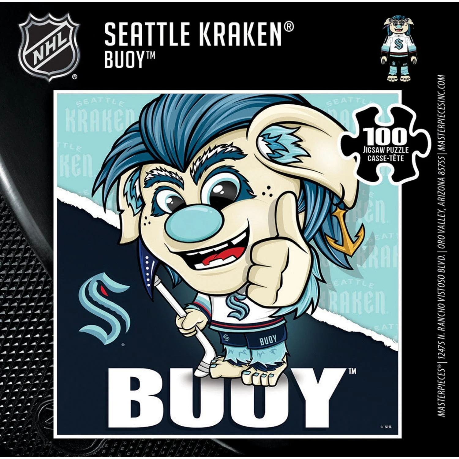 Seattle Kraken - NHL Mascot 100 Piece Jigsaw Puzzle - Image 3