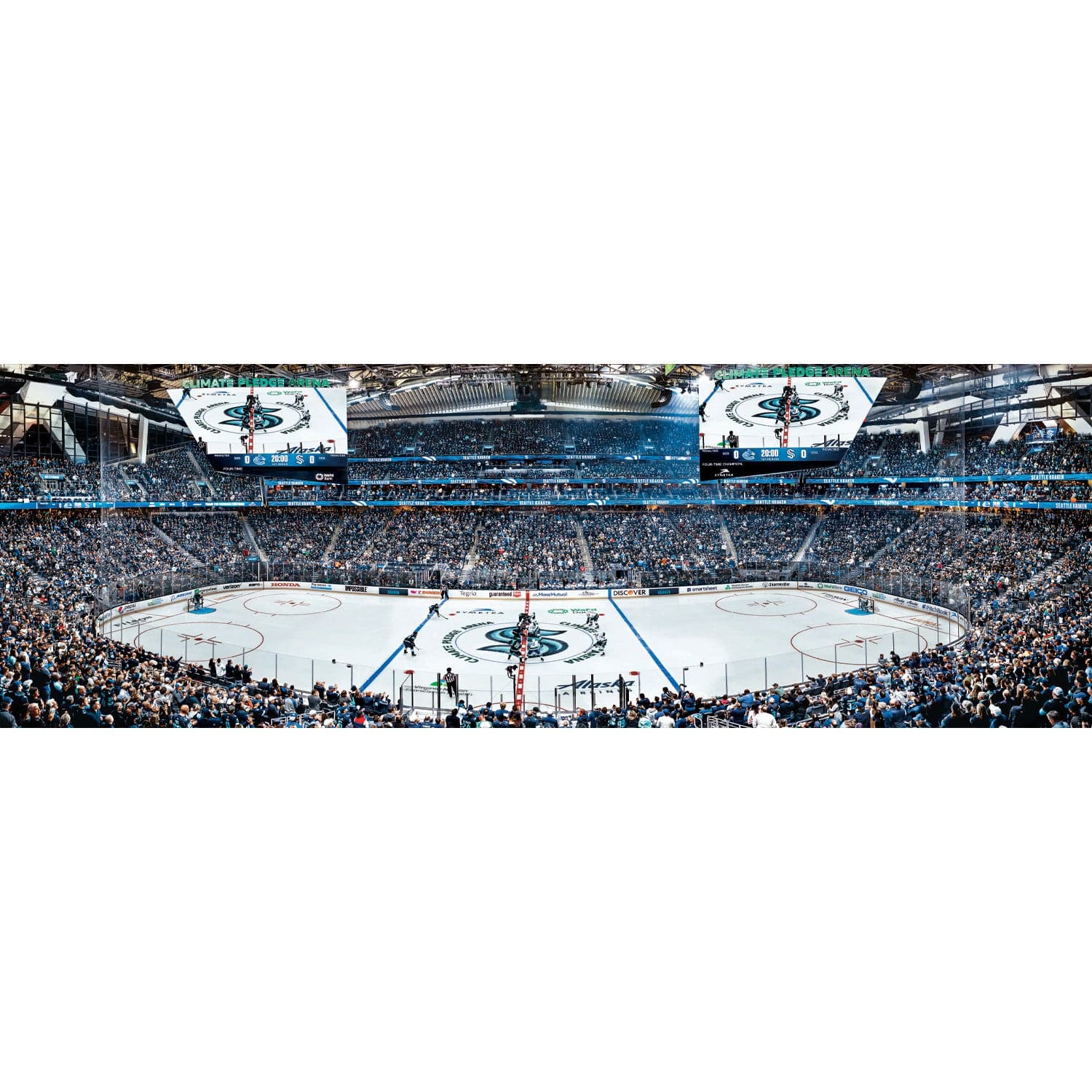 Seattle Kraken - 1000 Piece Panoramic Jigsaw Puzzle - Image 2
