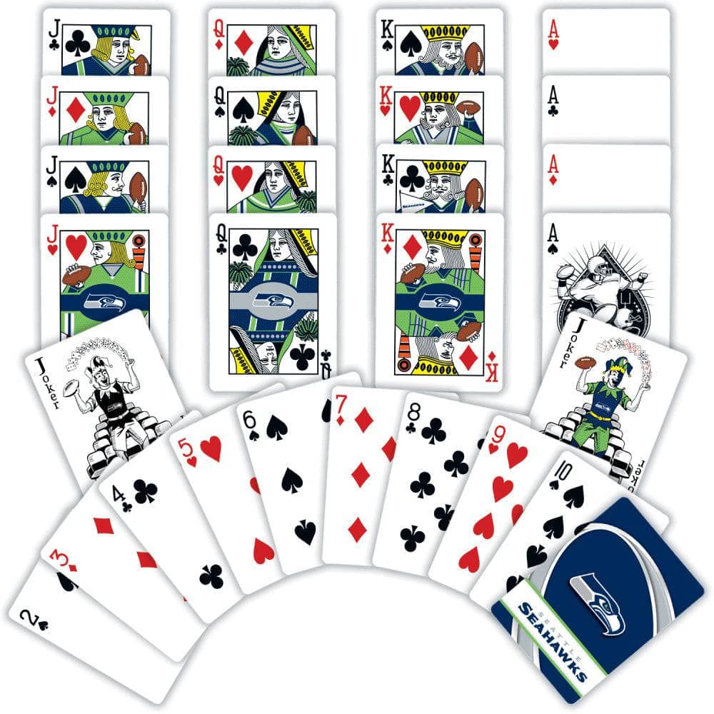 Seattle Seahawks Playing Cards - 54 Card Deck - Image 2