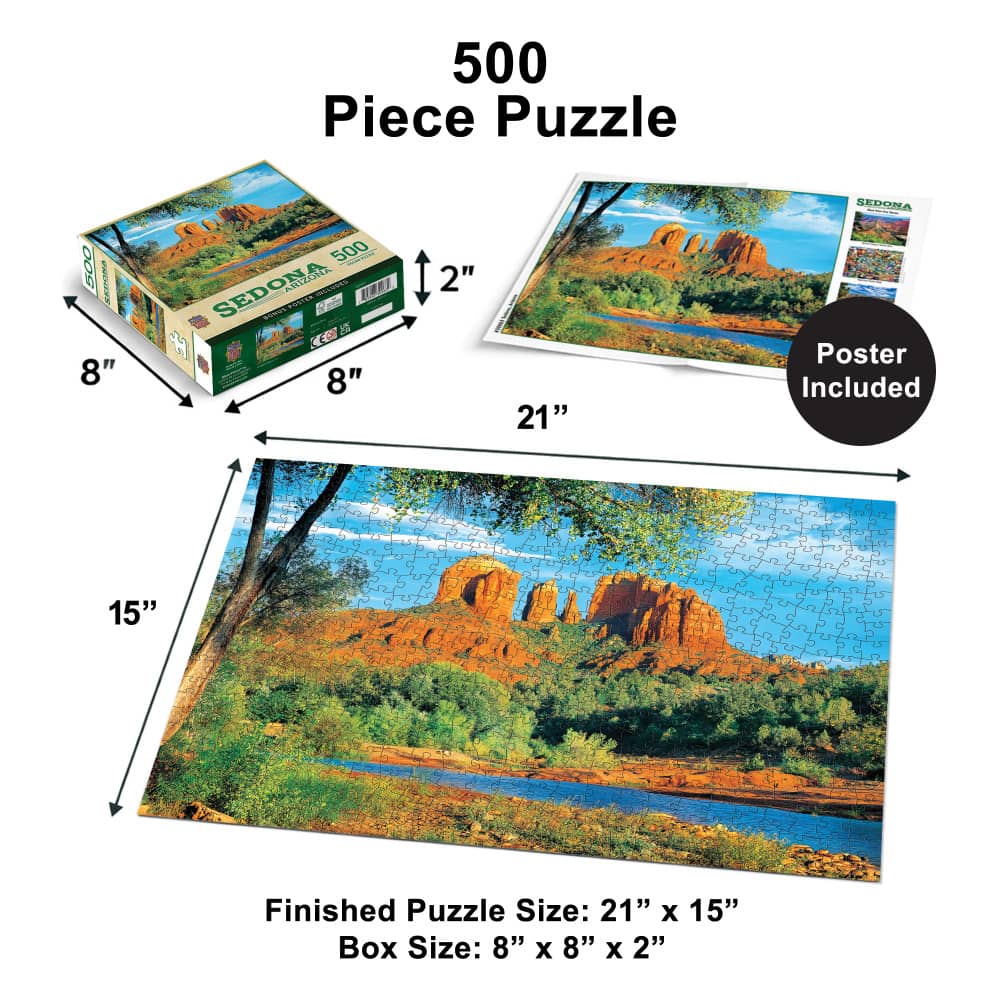 Sedona, Arizona 500 Piece Jigsaw Puzzle - Image 5