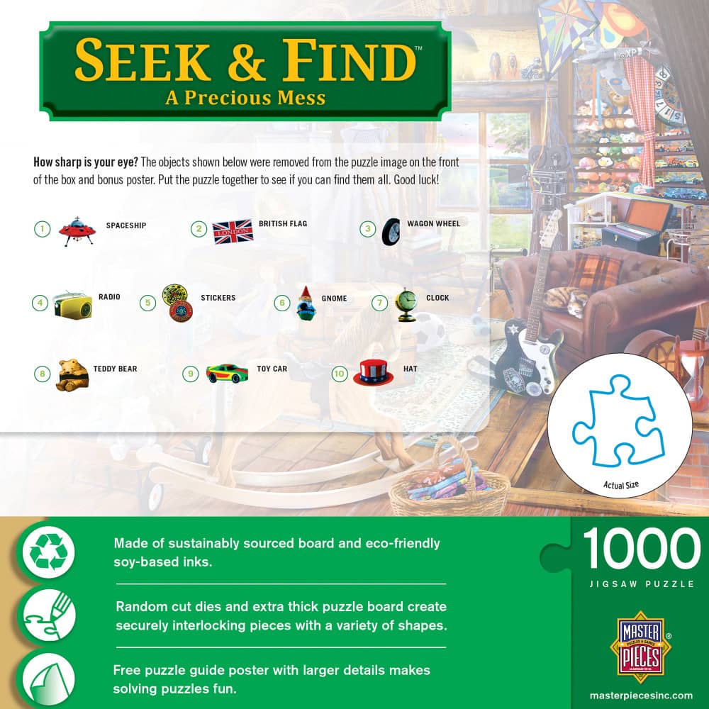 Seek & Find - A Precious Mess 1000 Piece Jigsaw Puzzle - Image 3