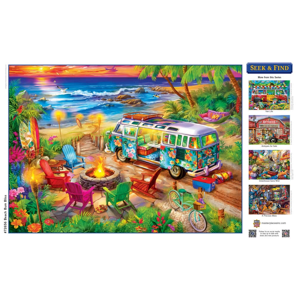 Seek & Find - Beach Bum Bliss 1000 Piece Jigsaw Puzzle - Image 4