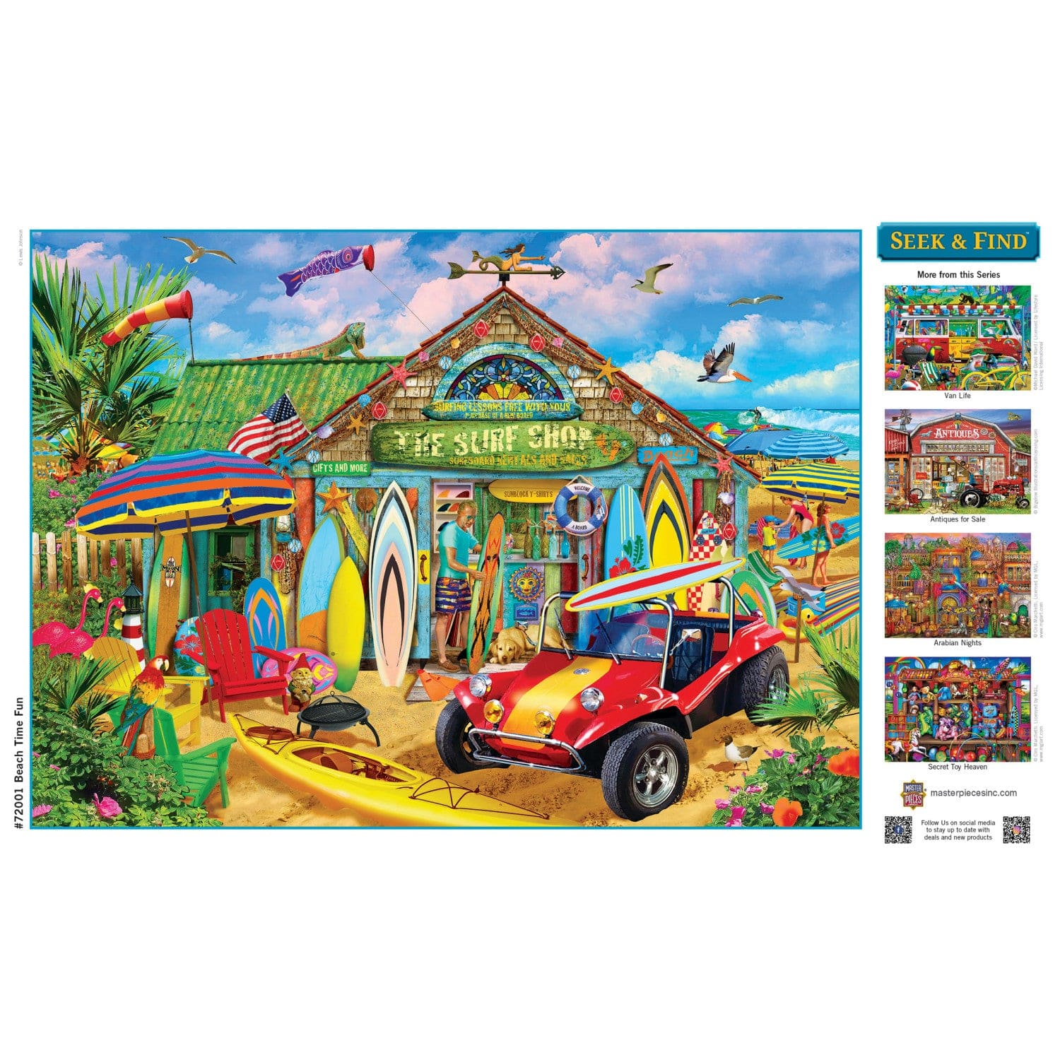 Seek & Find - Beach Time Fun 1000 Piece Jigsaw Puzzle - Image 4