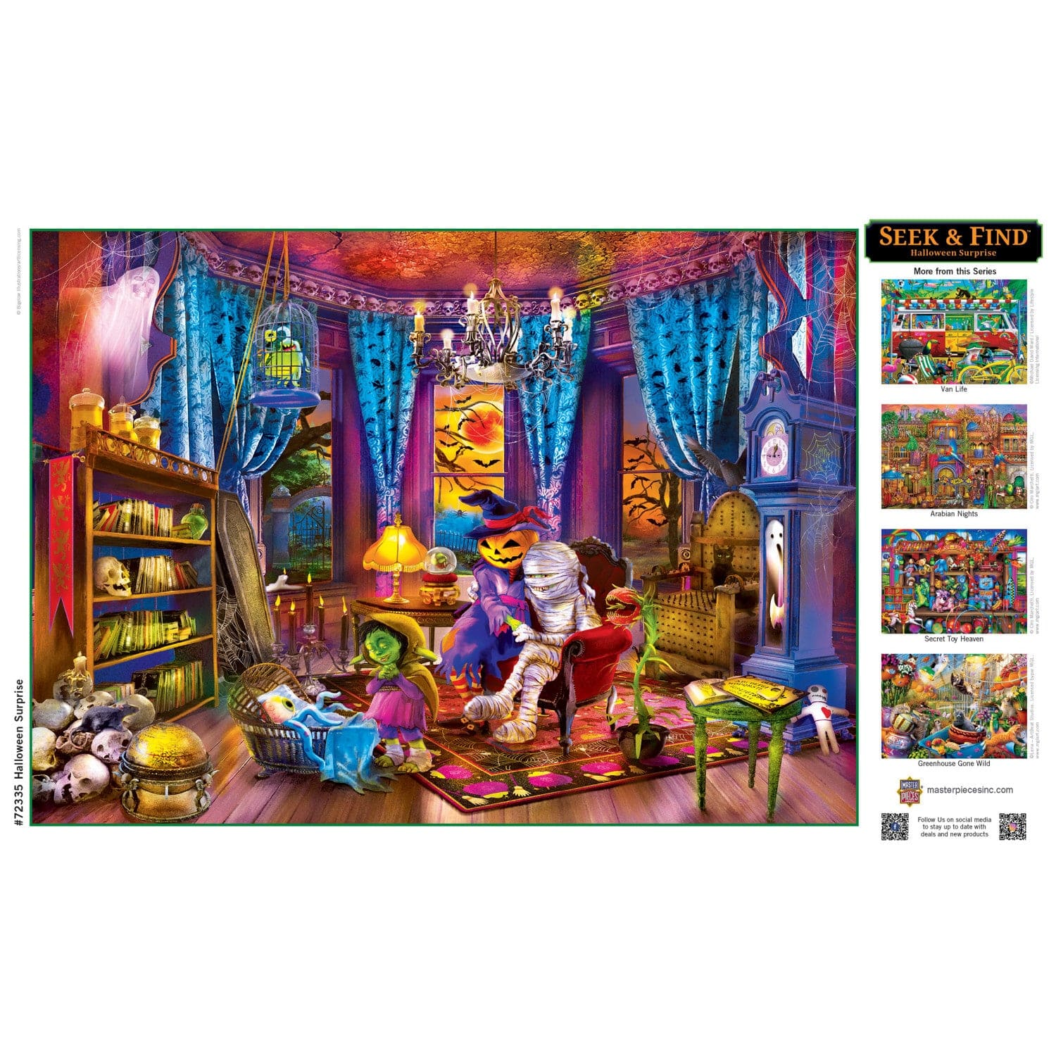 Seek & Find - Halloween Surprise 1000 Piece Jigsaw Puzzle - Image 4