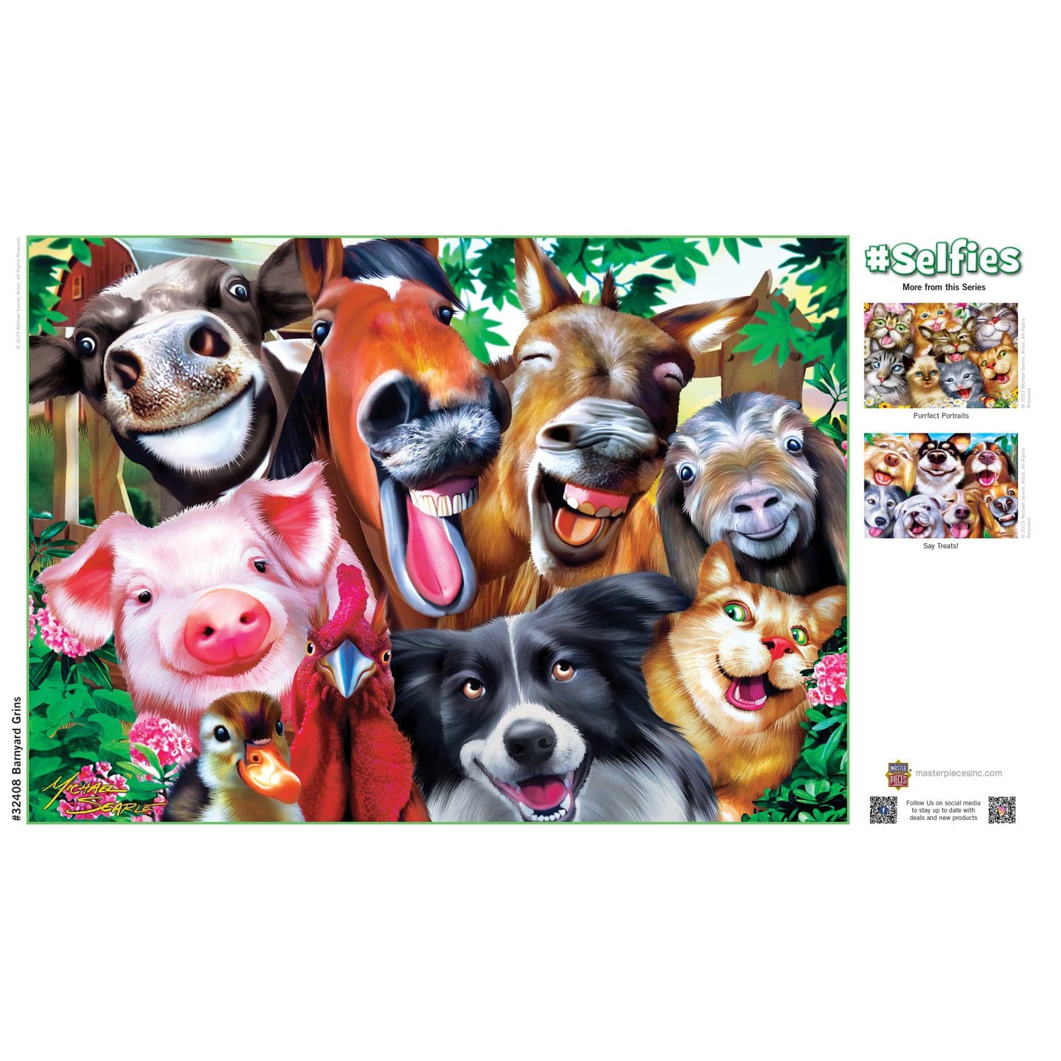 Selfies - Barnyard Grins 500 Piece Jigsaw Puzzle - Image 4