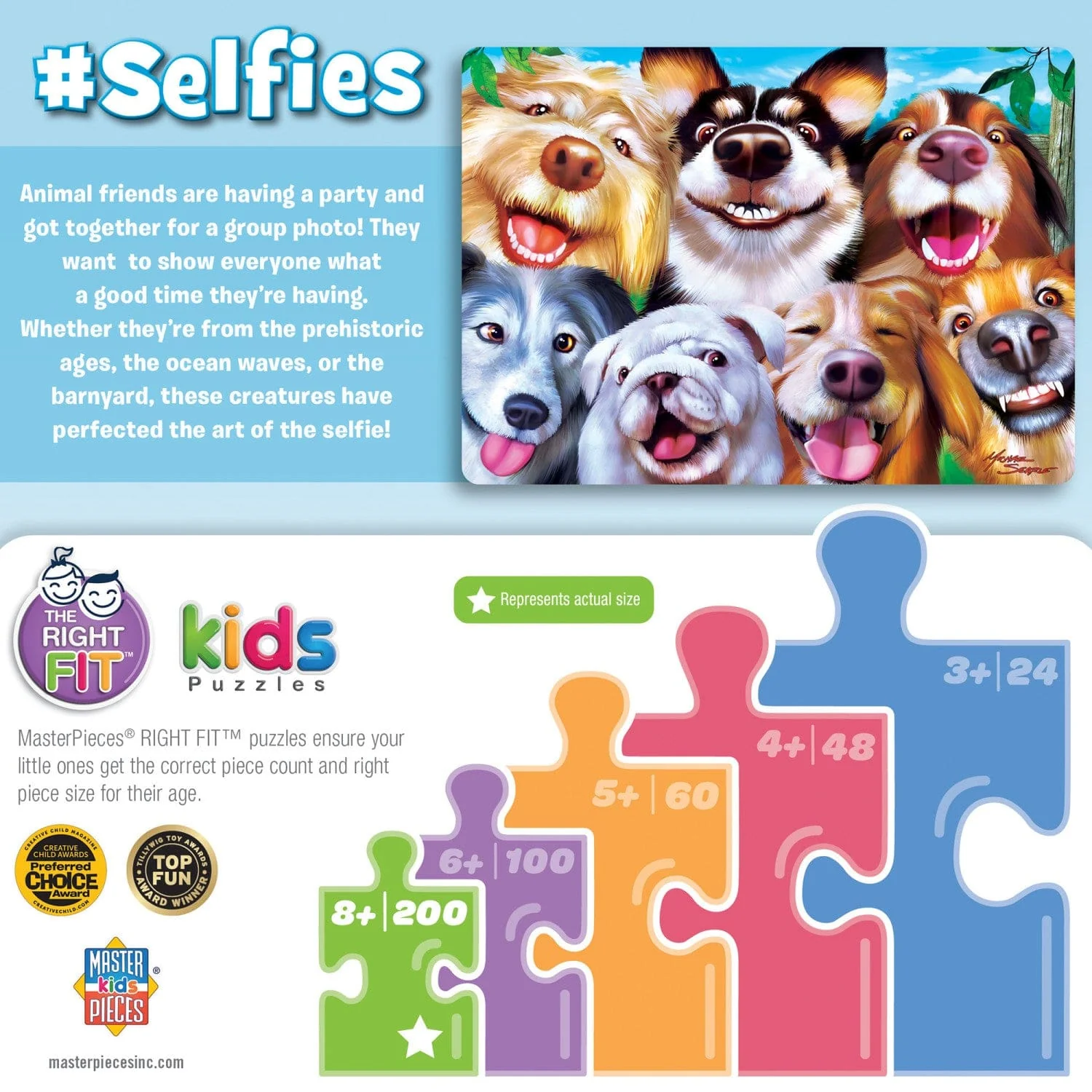 Selfies - Goofy Grins 200 Piece Jigsaw Puzzle - Image 3
