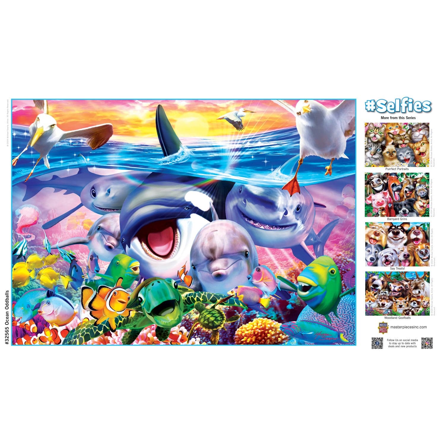 Selfies - Ocean Oddballs 500 Piece Jigsaw Puzzle - Image 4