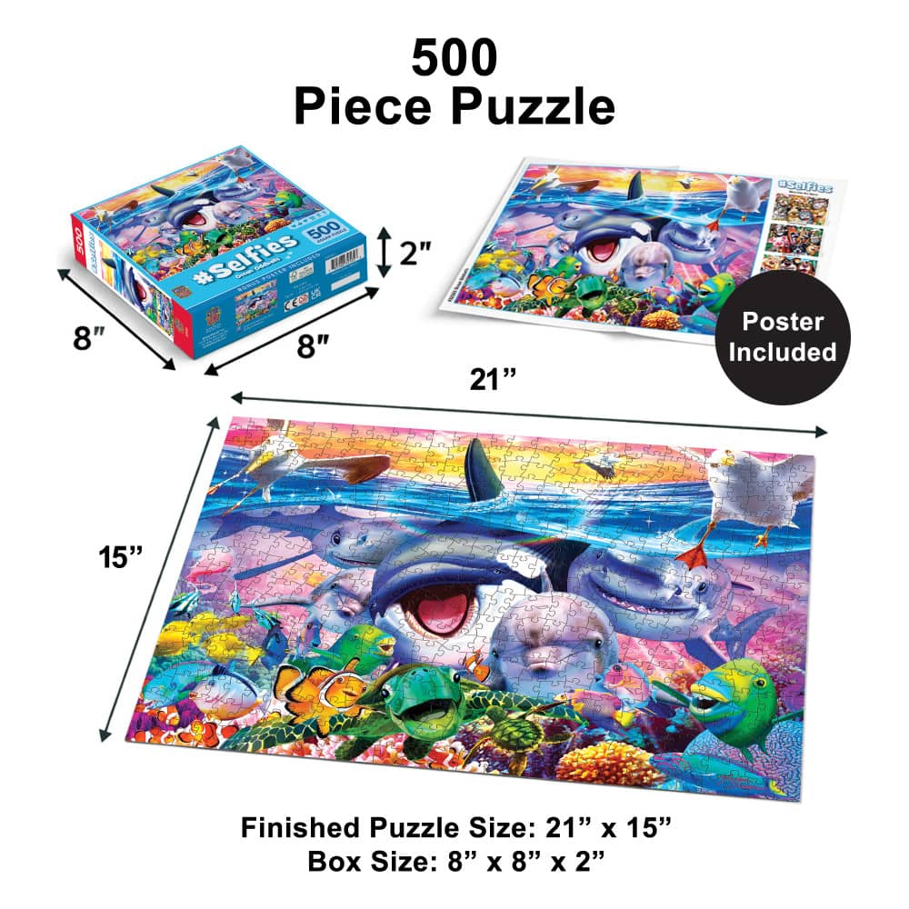 Selfies - Ocean Oddballs 500 Piece Jigsaw Puzzle - Image 5