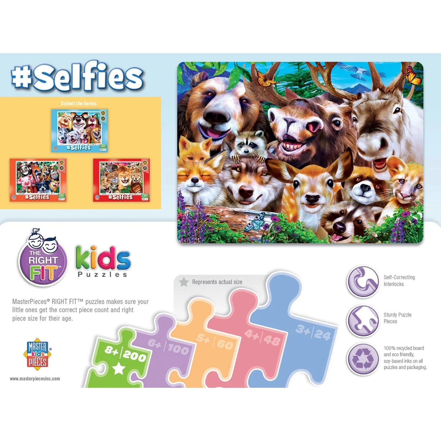 Selfies - Woodland Wackiness 200 Piece Jigsaw Puzzle - Image 3