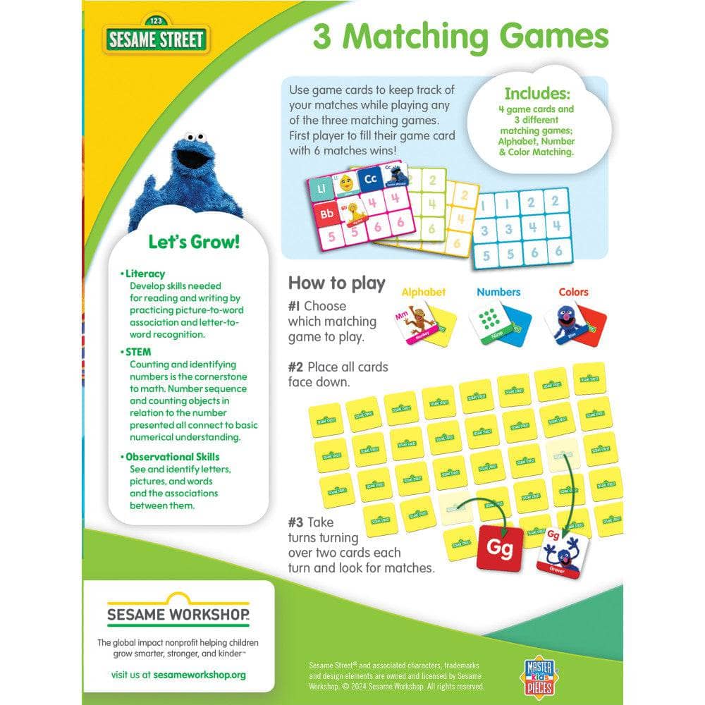 Sesame Street 3-in-1 Matching Game - Image 3