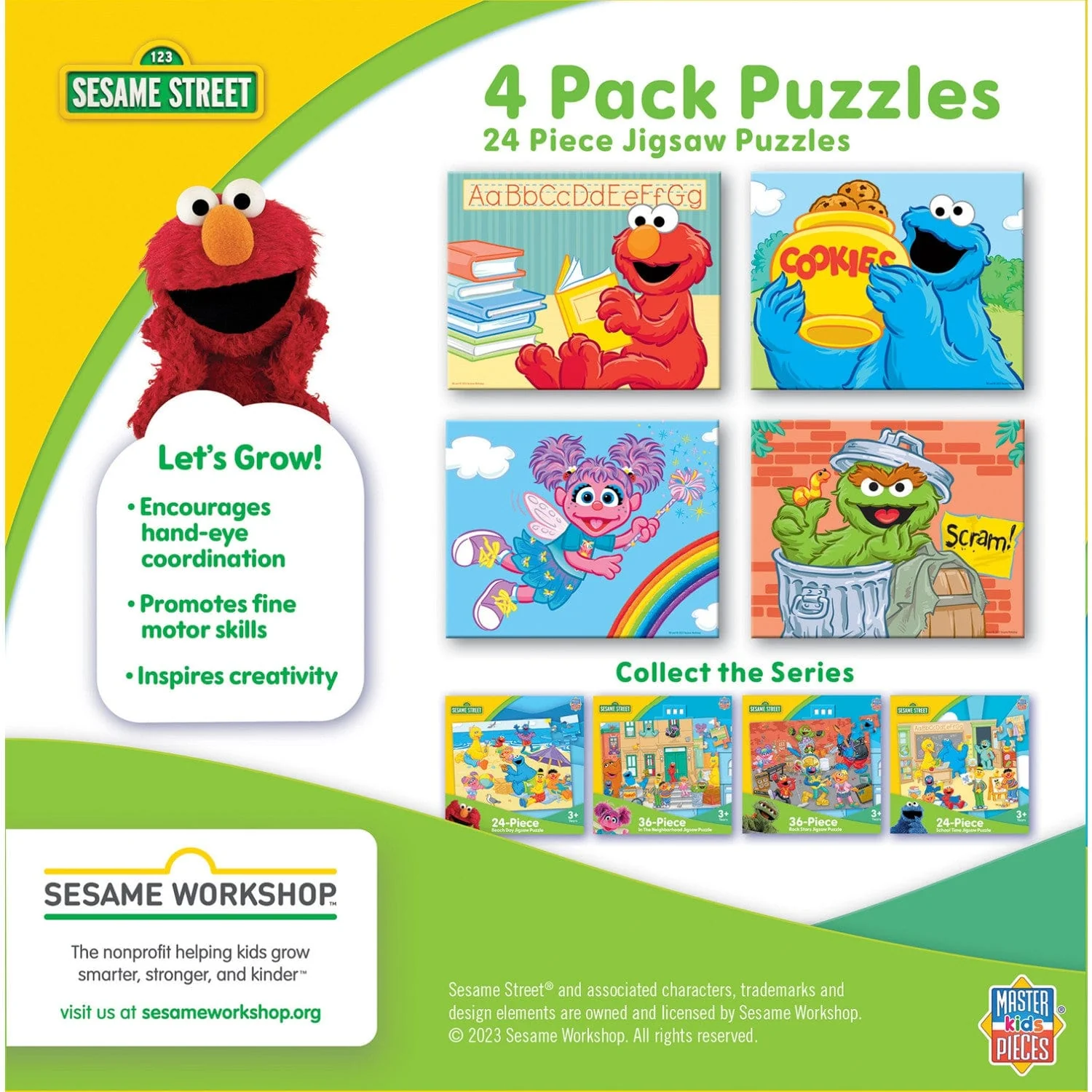Sesame Street 24 Piece Jigsaw Puzzles 4-Pack - Image 7