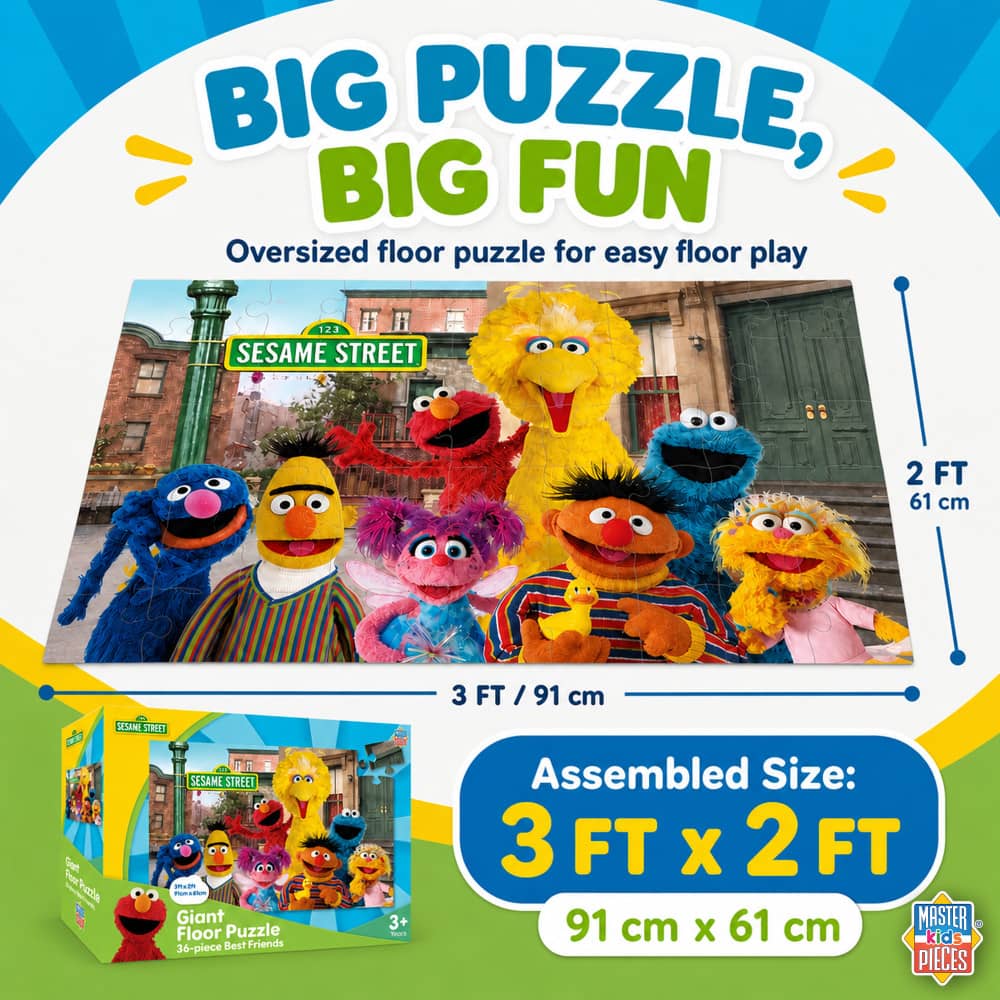 Sesame Street - Best Friends 36 Piece Floor Jigsaw Puzzle - Image 4