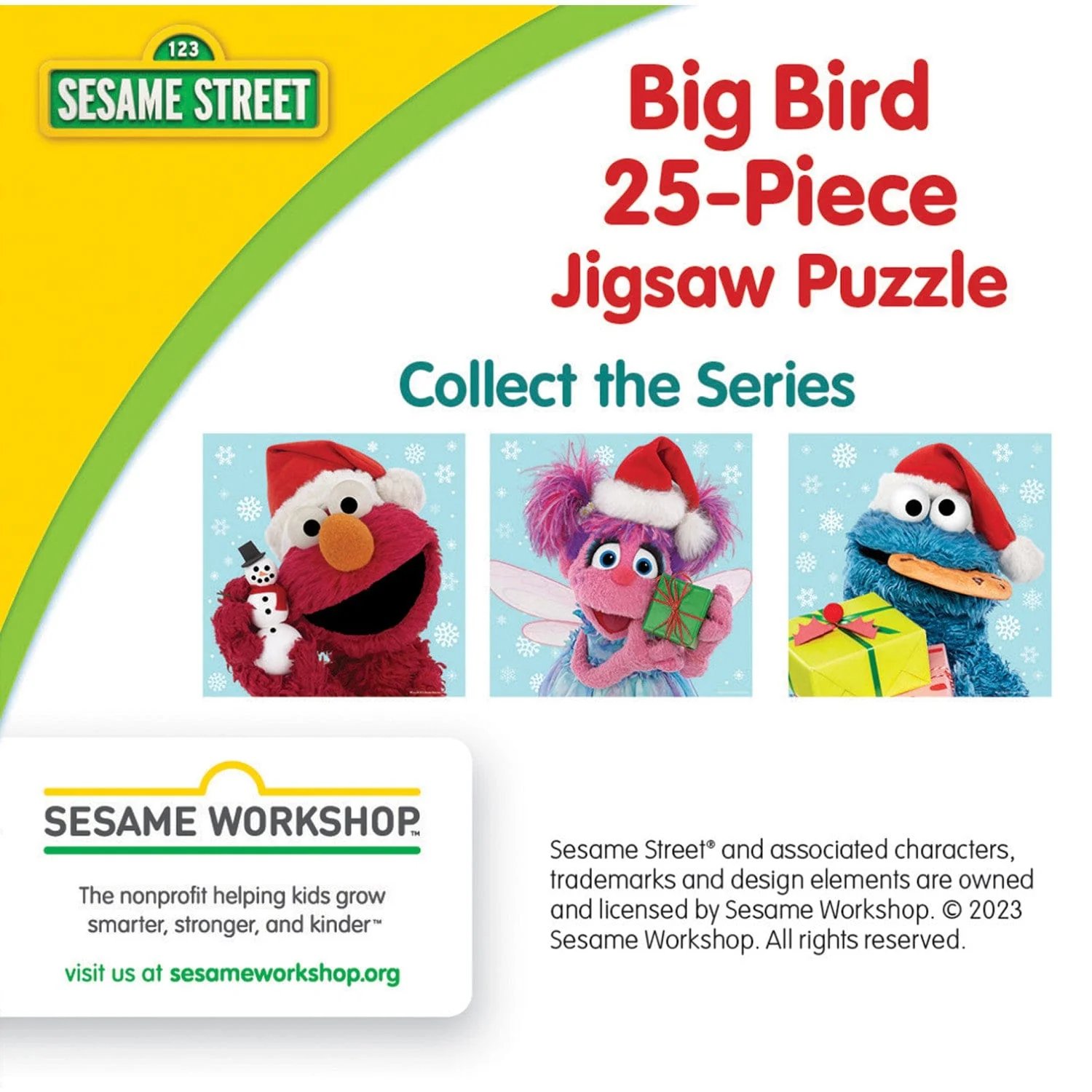 Sesame Street Holiday - Big Bird 25 Piece Jigsaw Puzzle - Image 3