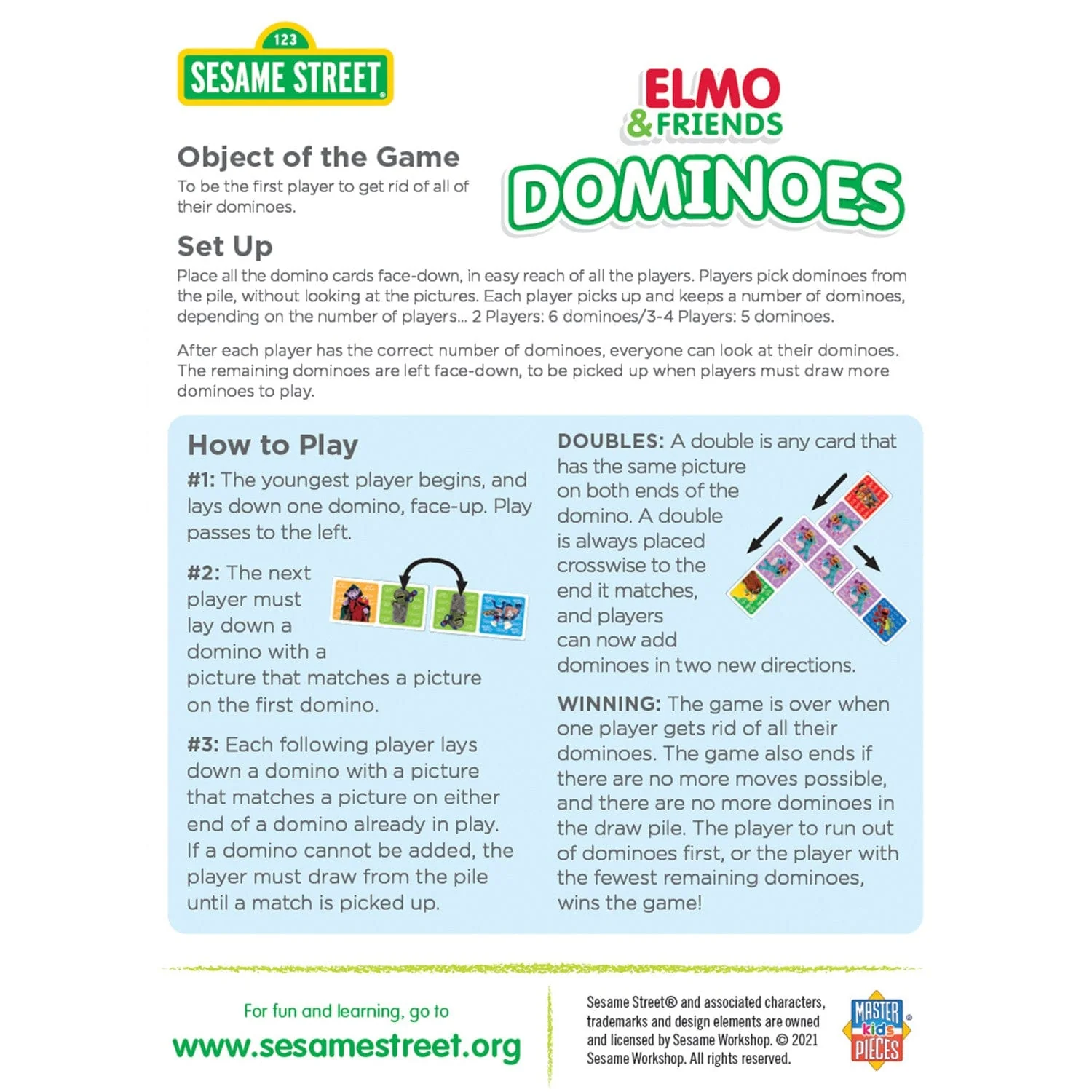Sesame Street - Elmo & Friends Picture Dominoes - Image 3