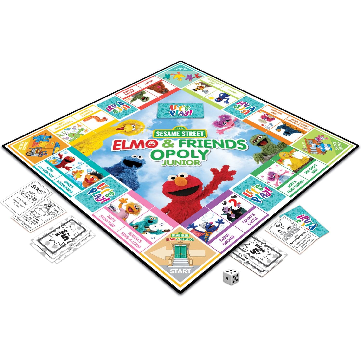 Sesame Street - Elmo & Friends Opoly Junior - Image 2