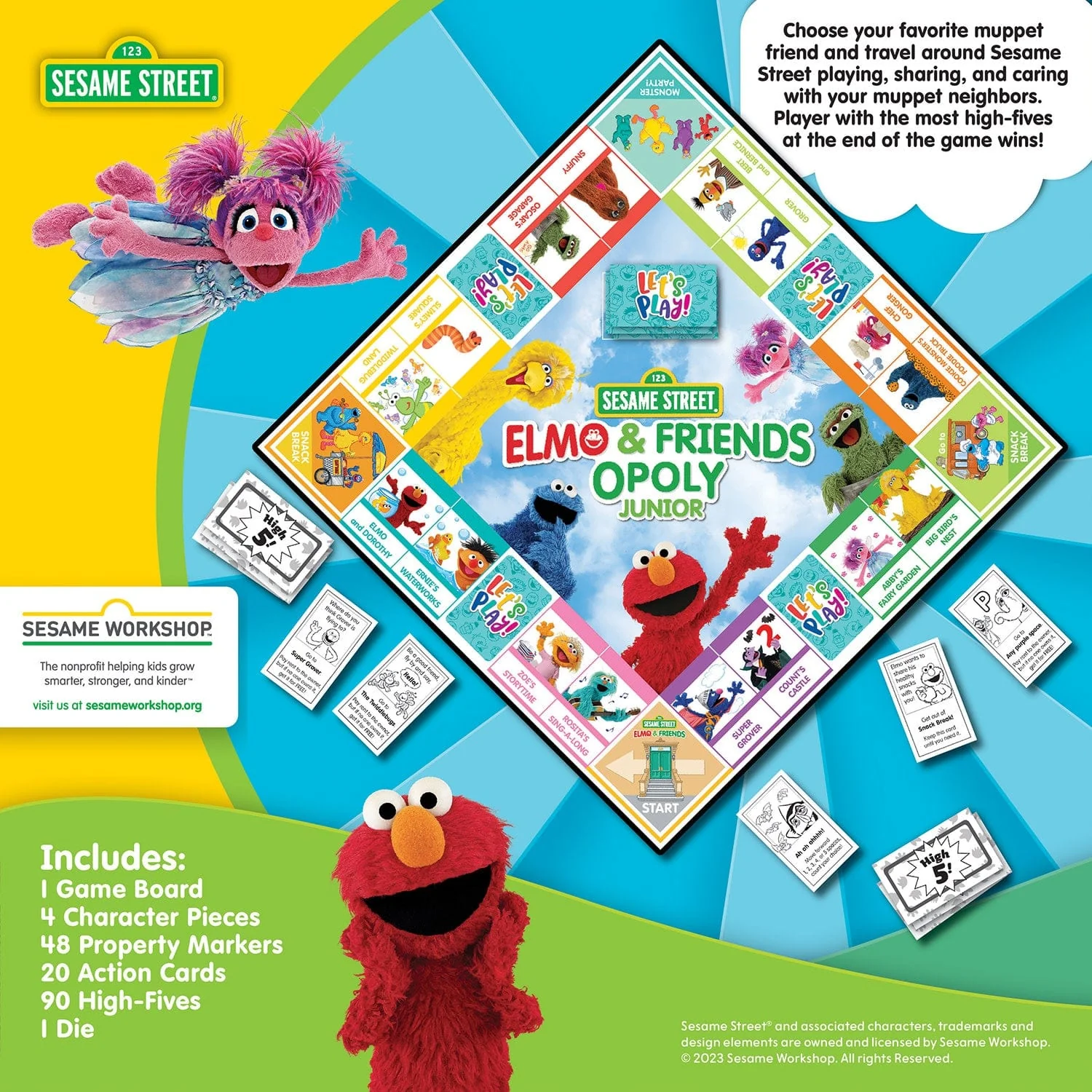 Sesame Street - Elmo & Friends Opoly Junior - Image 3