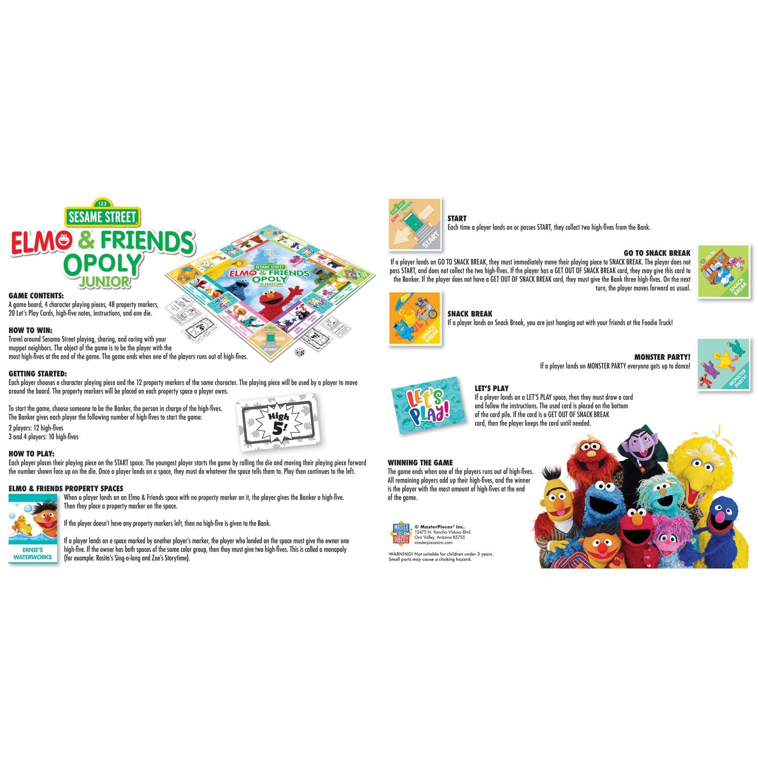 Sesame Street - Elmo & Friends Opoly Junior - Image 4
