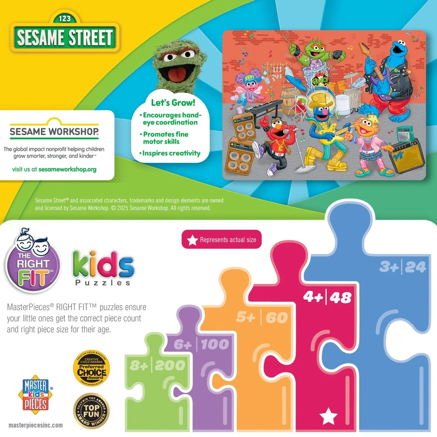 Sesame Street - Rock Stars 48 Piece Jigsaw Puzzle - Image 3