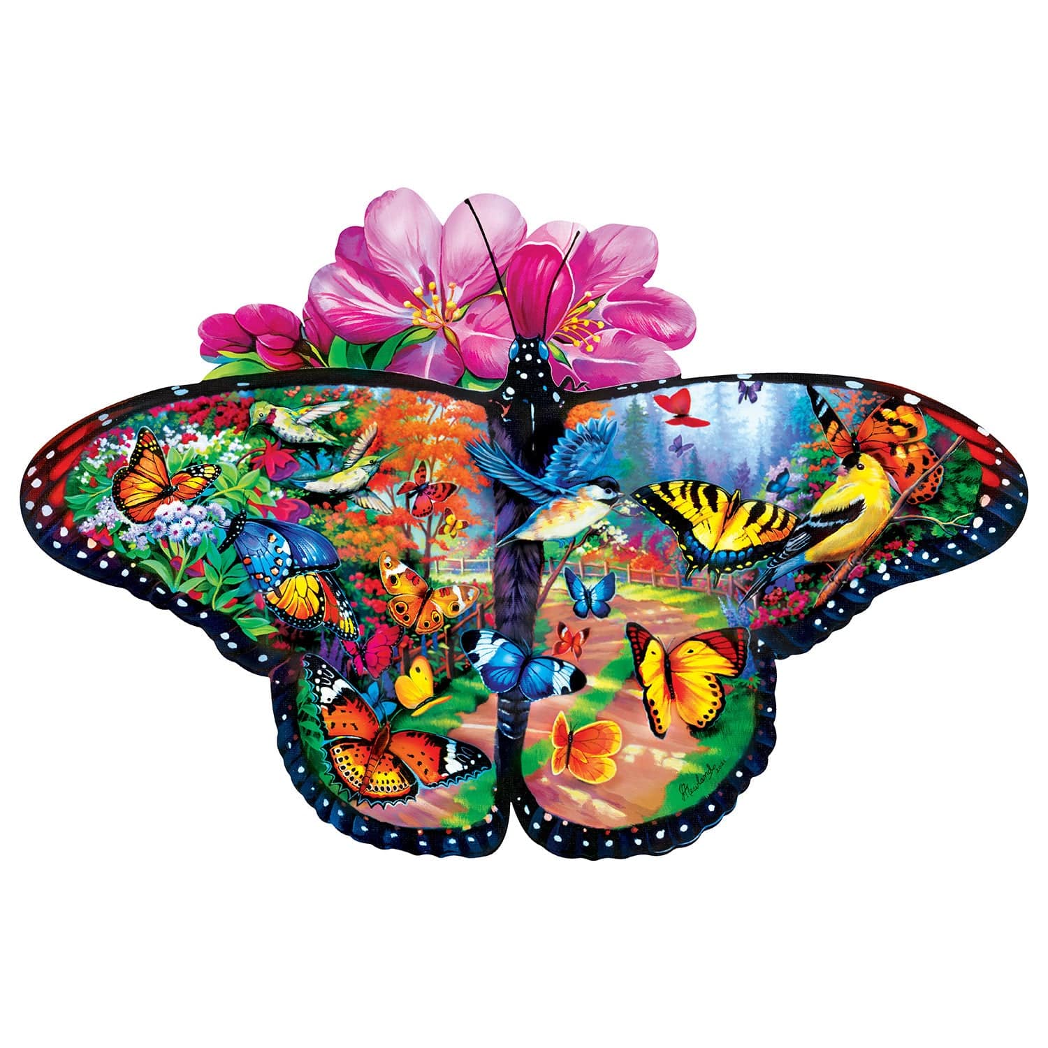 Garden Gathering - 100 Piece Shaped Jigsaw Puzzle - Image 2