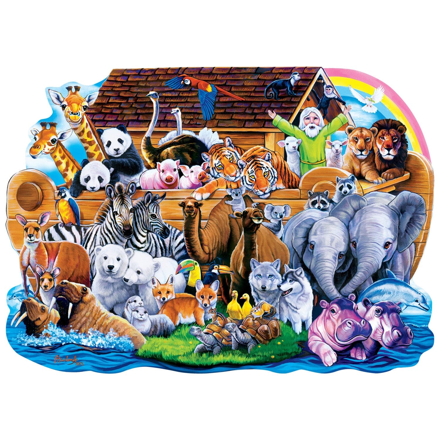Noah's Ark - 100 Piece Shaped Jigsaw Puzzle - Image 2