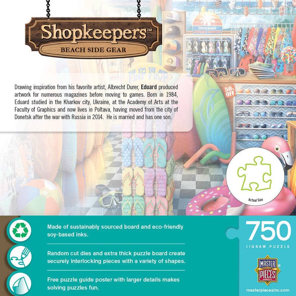 Shopkeepers - Beach Side Gear 750 Piece Jigsaw Puzzle - Image 3