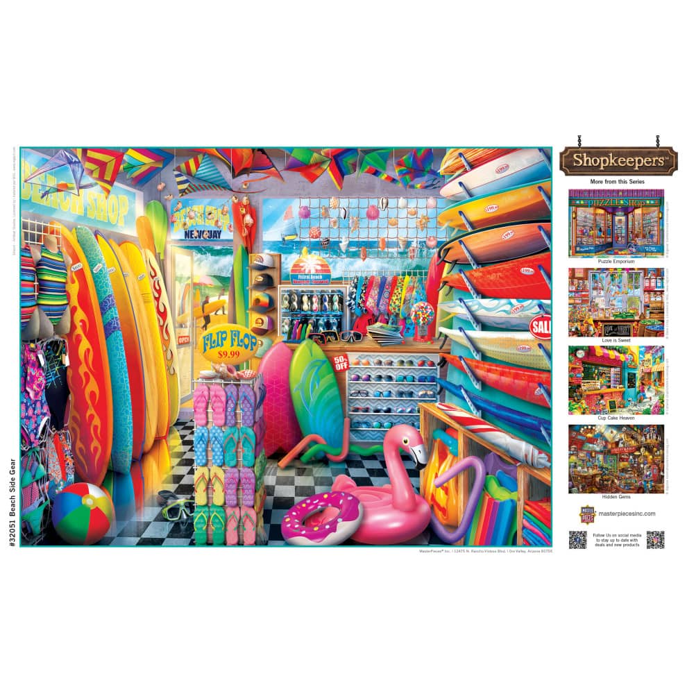 Shopkeepers - Beach Side Gear 750 Piece Jigsaw Puzzle - Image 4
