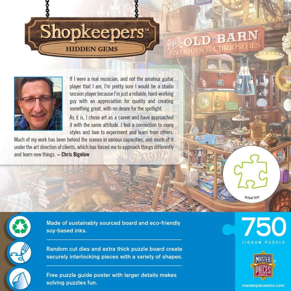Shopkeepers - Hidden Gems 750 Piece Jigsaw Puzzle - Image 3