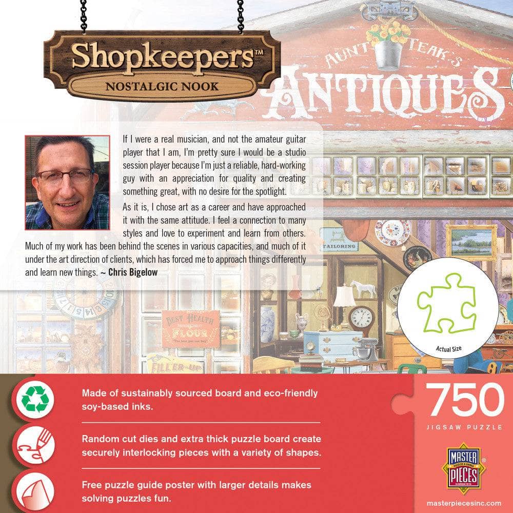 Shopkeepers - Nostalgic Nook 750 Piece Jigsaw Puzzle - Image 3