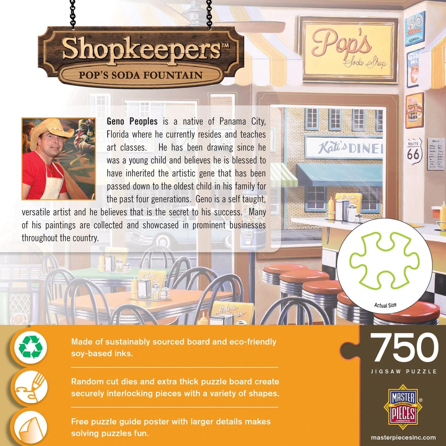 Shopkeepers - Pop's Soda Fountain 750 Piece Jigsaw Puzzle - Image 3