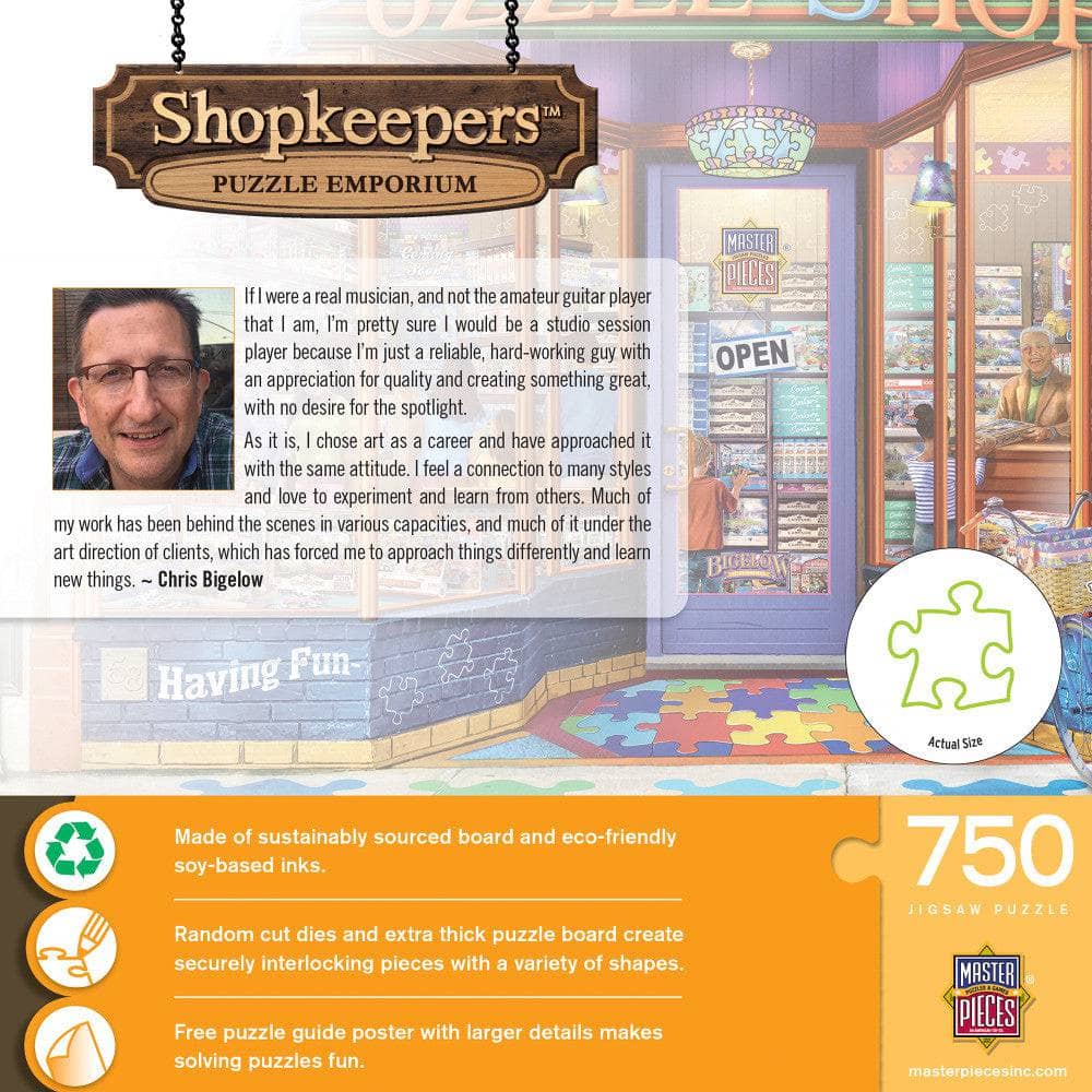 Shopkeepers - Puzzle Emporium 750 Piece Jigsaw Puzzle - Image 3