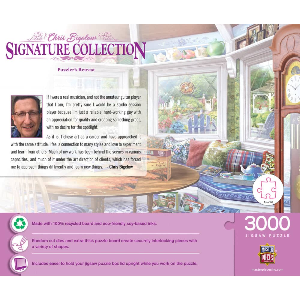 Signature Collection - Puzzler's Retreat 3000 Piece Jigsaw Puzzle - Image 3