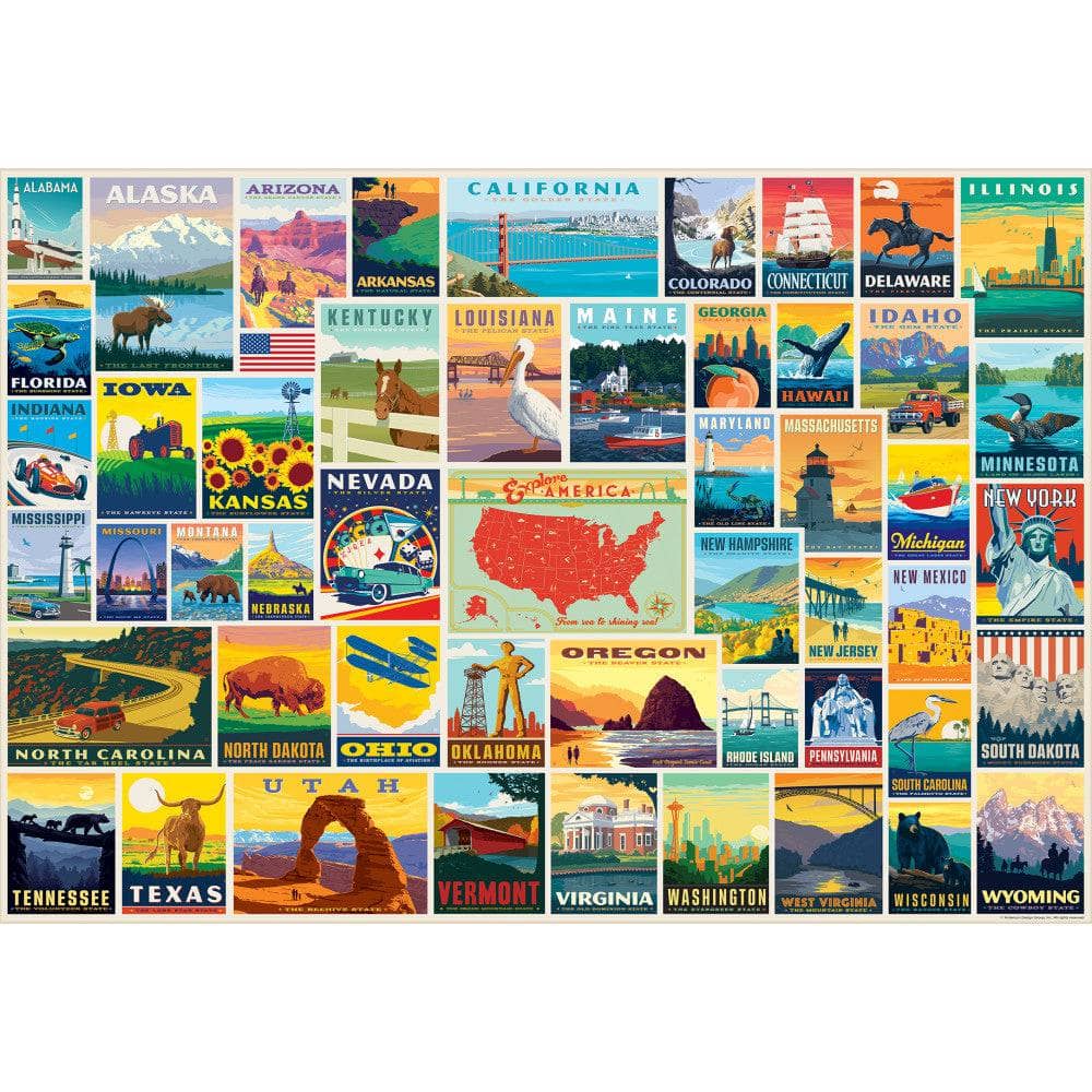 Signature Collection - State Pride 2000 Piece Jigsaw Puzzle - Image 2