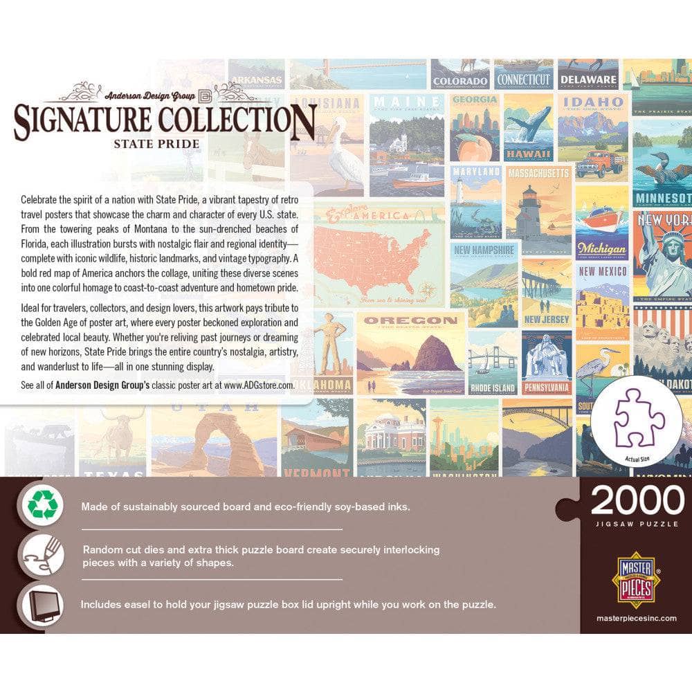 Signature Collection - State Pride 2000 Piece Jigsaw Puzzle - Image 3