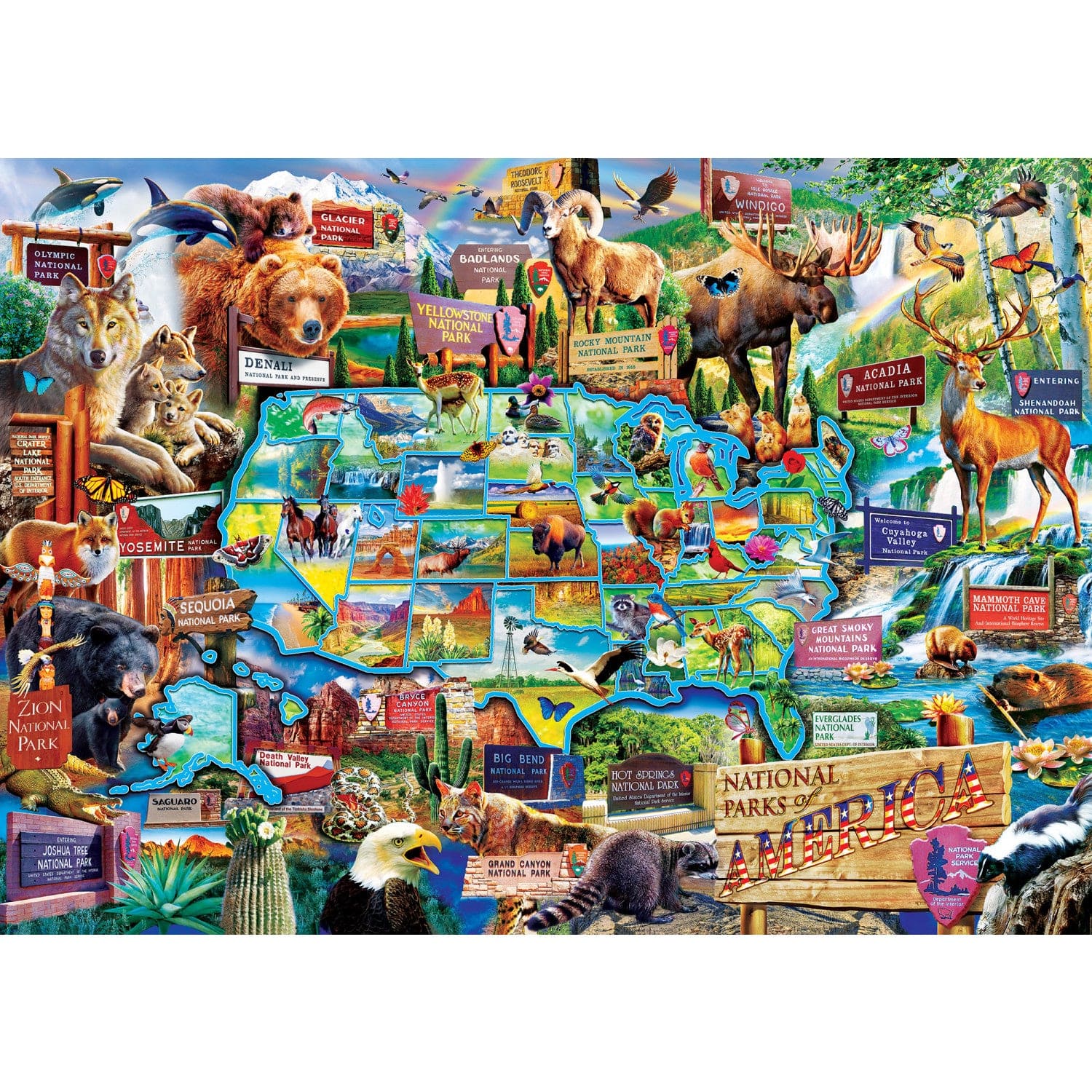 Signature Collection - USA National Parks 3000 Piece Jigsaw Puzzle - Flawed - Image 2