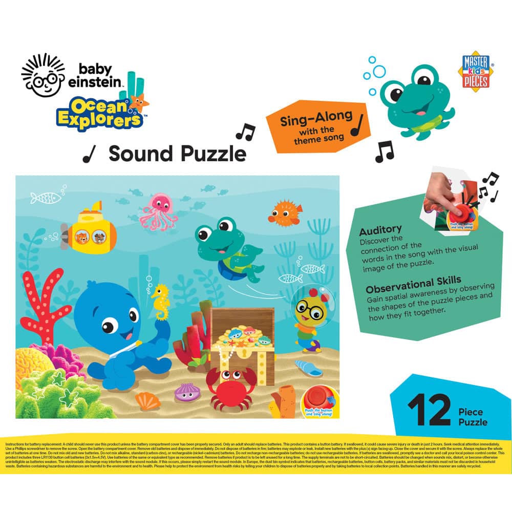 Baby Einstein - Ocean Explorers 12 Piece Sound Jigsaw Puzzle - Image 3