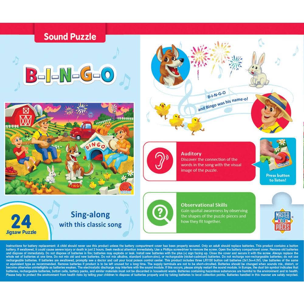 B-I-N-G-O - 24 Piece Sound Jigsaw Puzzle - Image 3