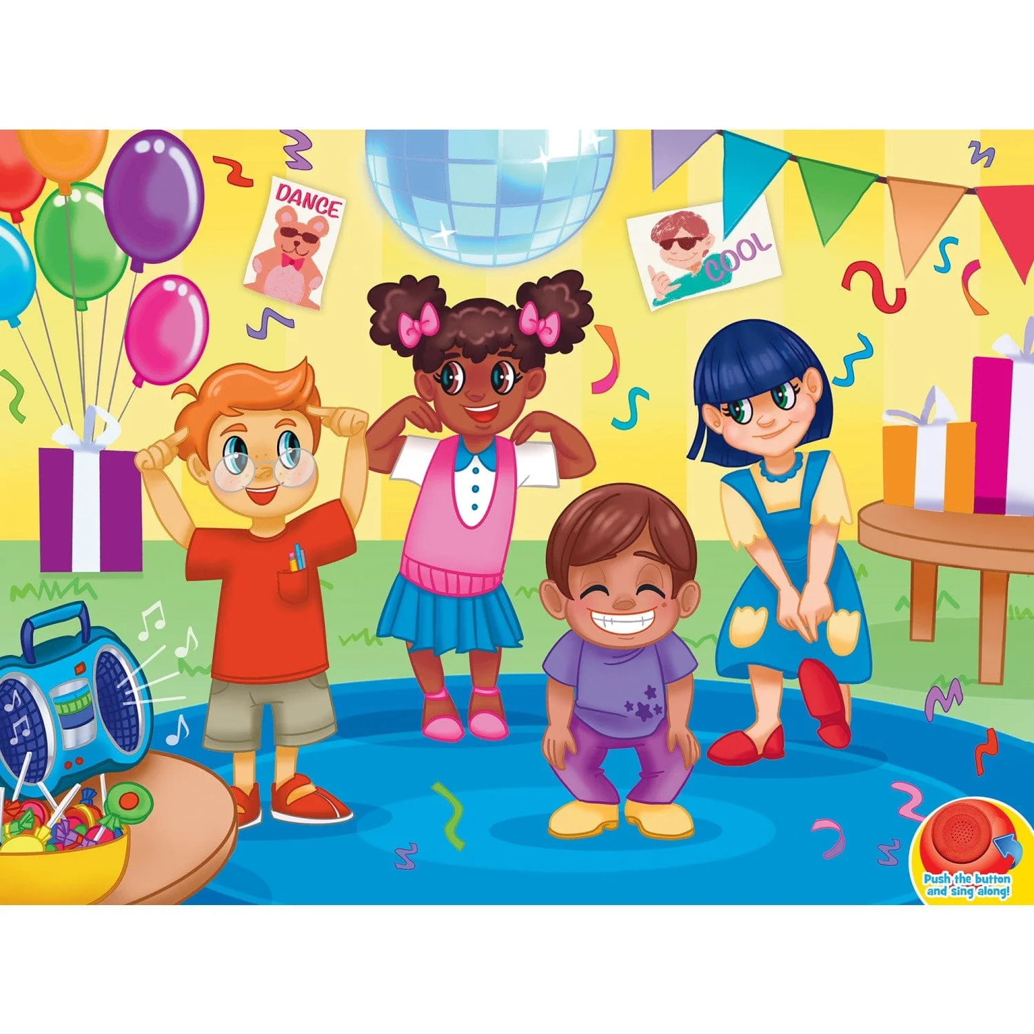 Head, Shoulders, Knees, & Toes - 24 Piece Sound Jigsaw Puzzle - Image 2