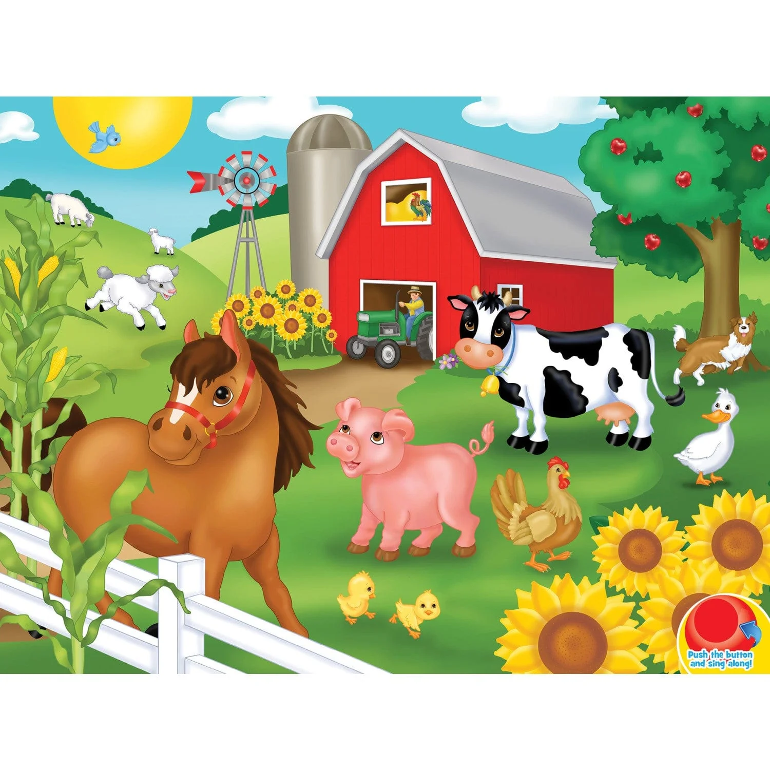 Old McDonald - 24 Piece Musical Floor Jigsaw Puzzle - Image 2