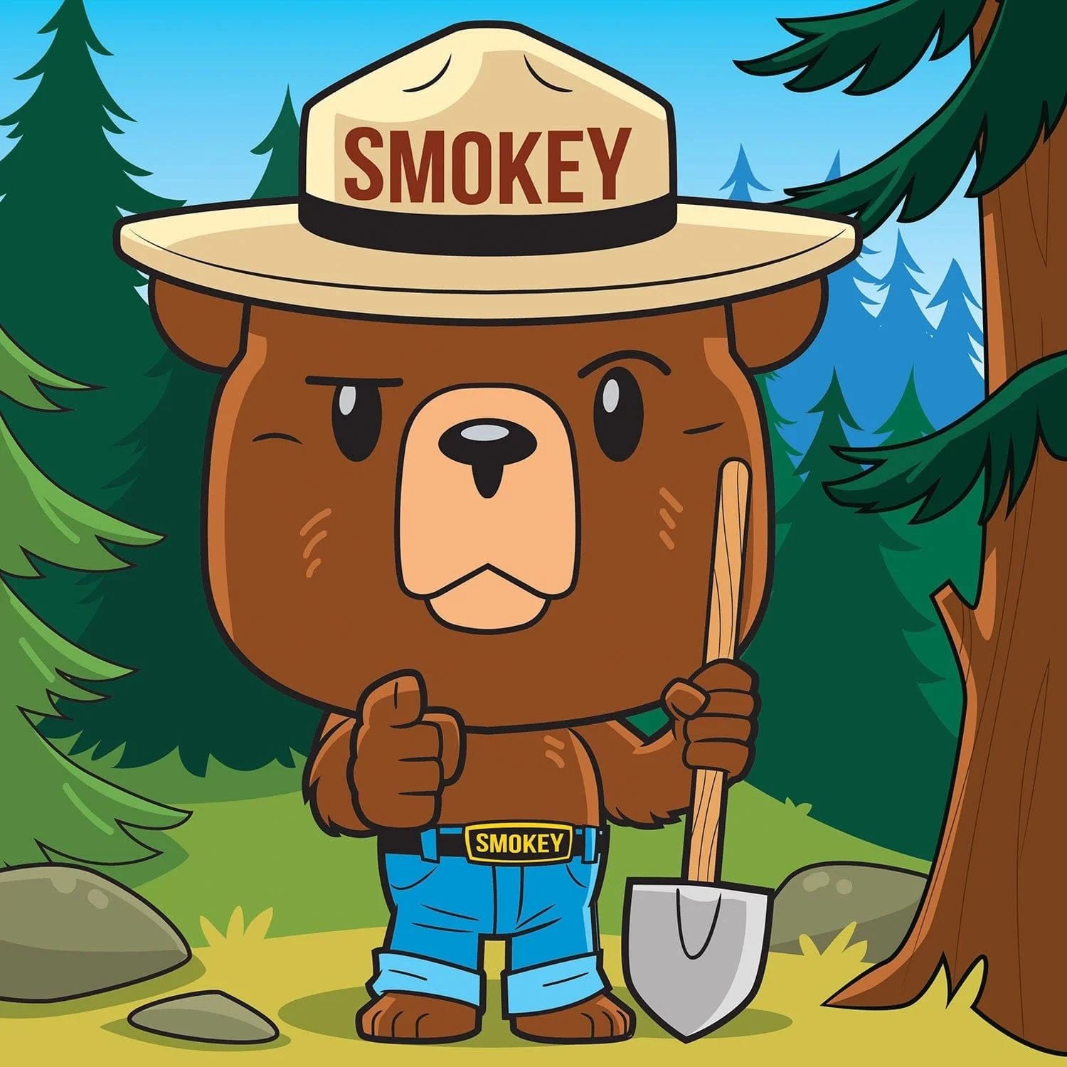 Smokey Bear - 100 Piece Square Jigsaw Puzzle - Image 2