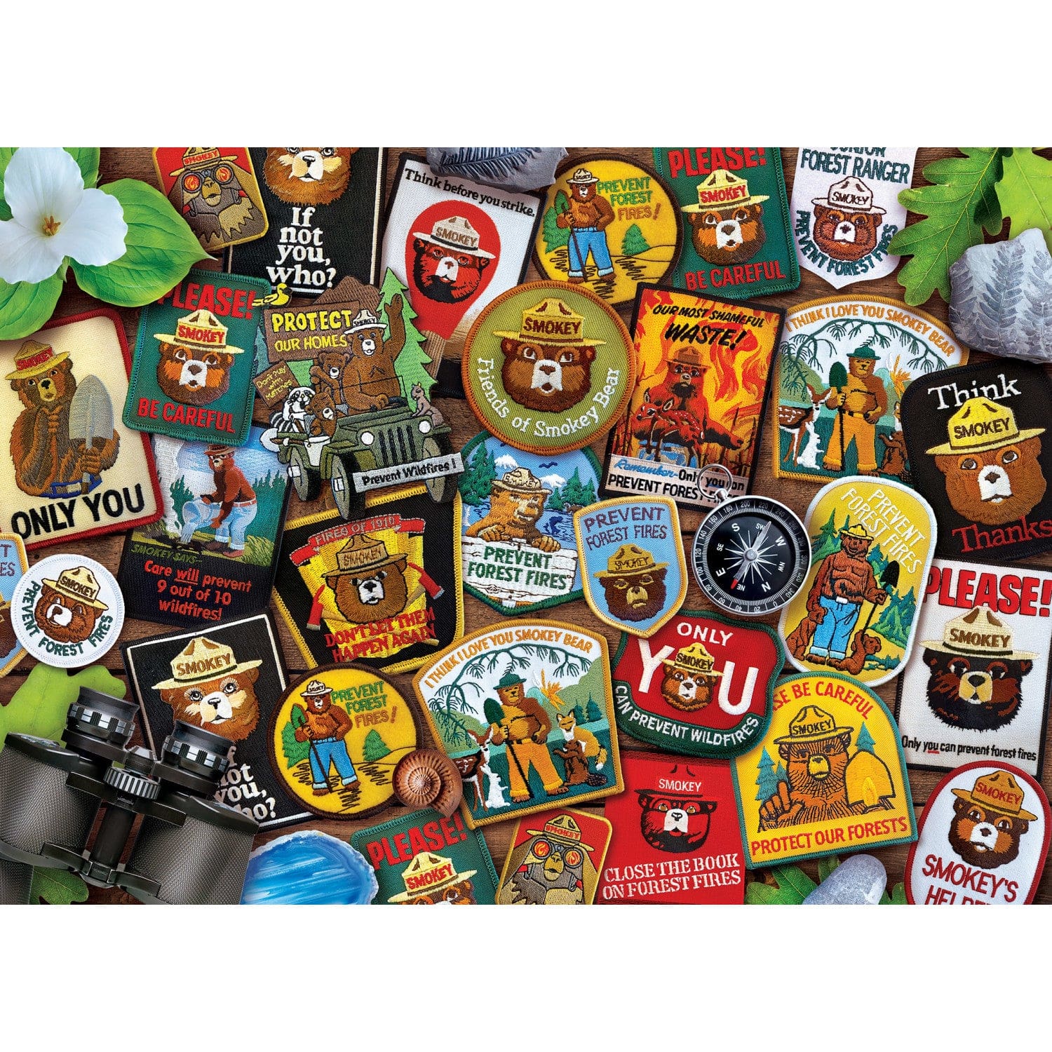Smokey Bear Patches 1000 Piece Jigsaw Puzzle - Image 2