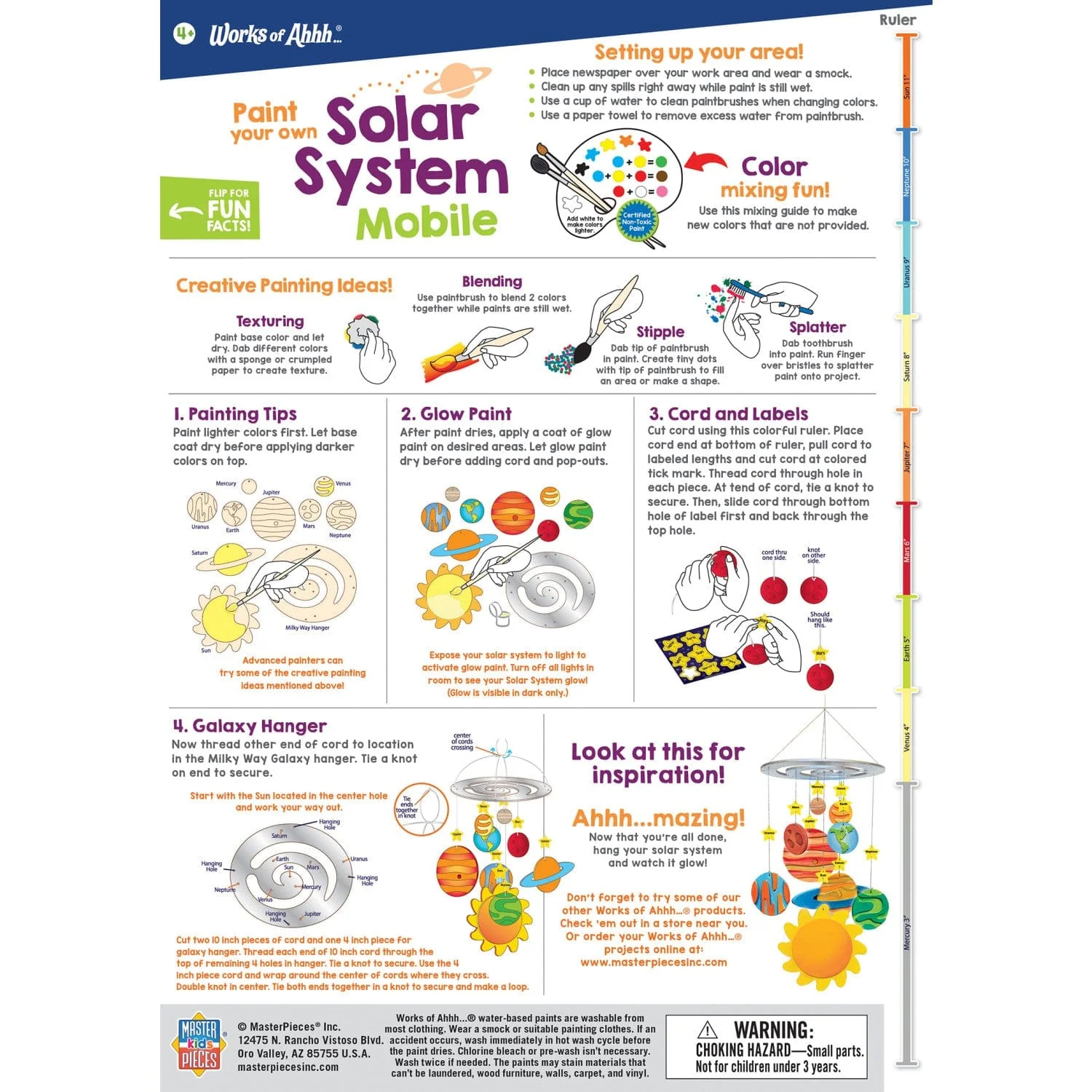 Solar System Mobile Wood Craft & Paint Kit - Image 4