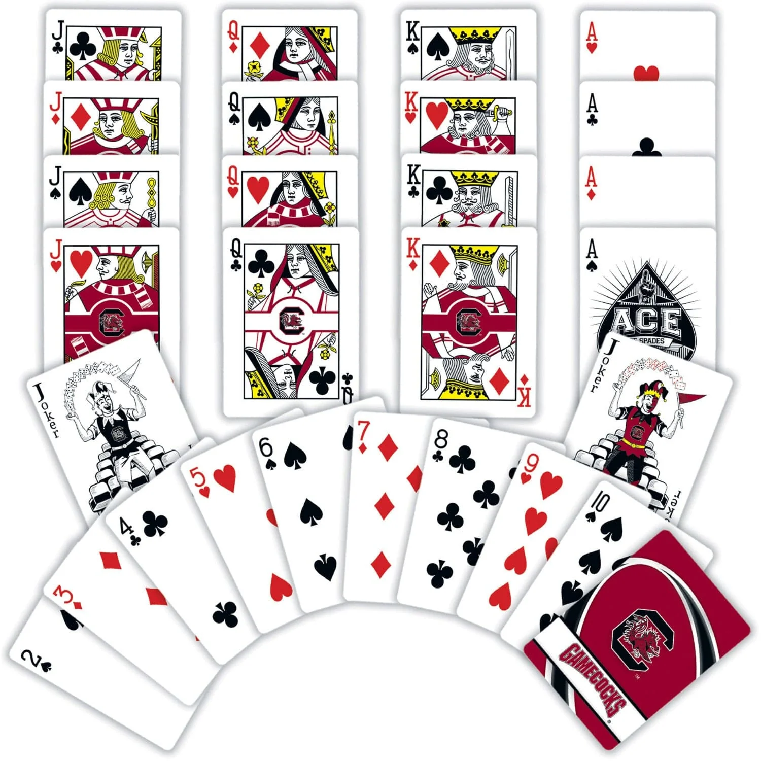 South Carolina Gamecocks Playing Cards - 54 Card Deck - Image 2