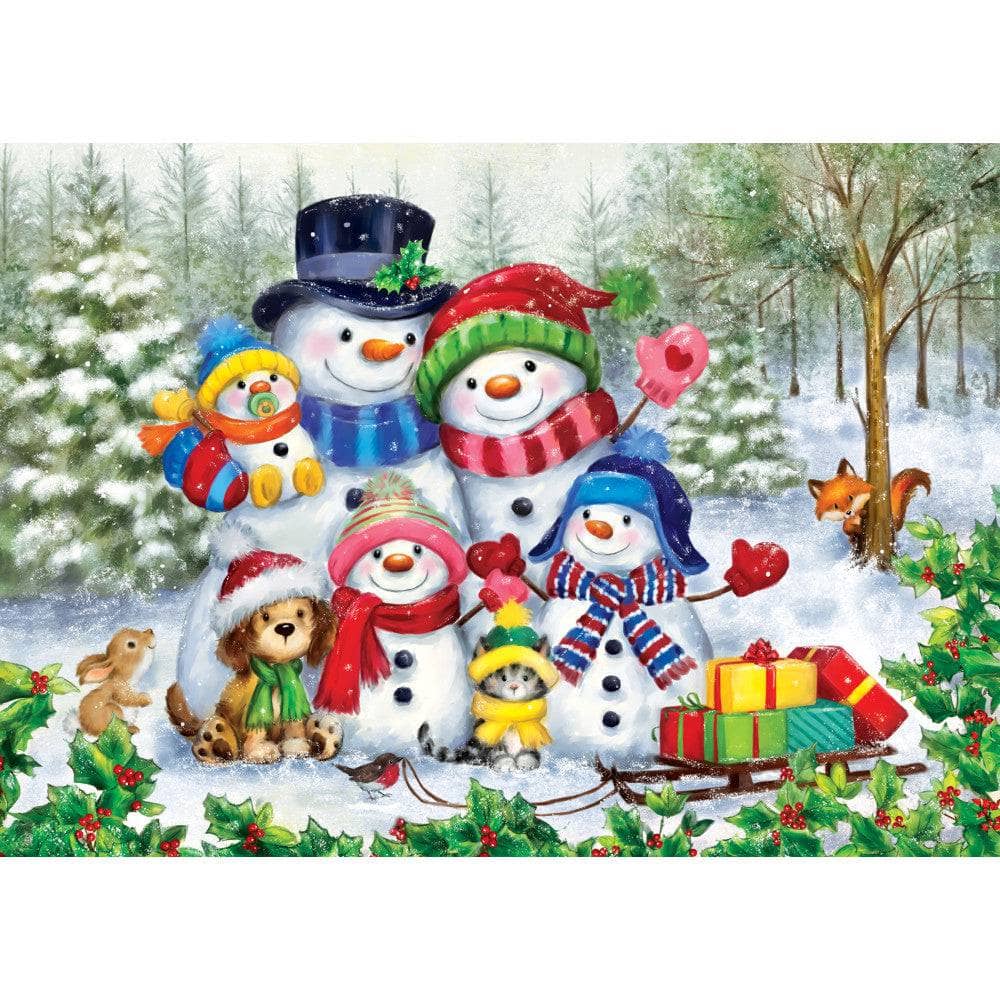 Sparkle & Shine - Frosty Family Moments 500 Piece Glitter Jigsaw Puzzle - Image 2