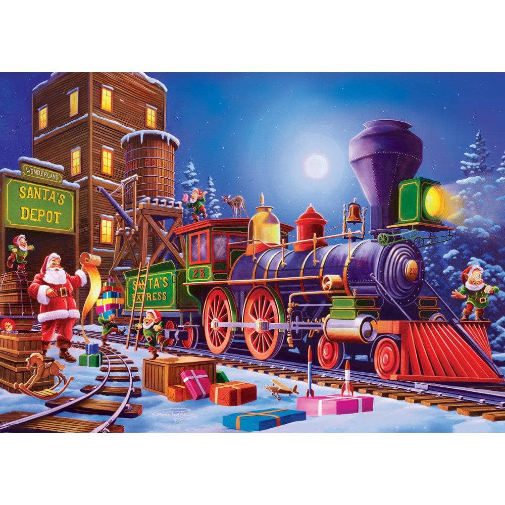 Sparkle & Shine - Santa's Depot 500 Piece Glitter Jigsaw Puzzle - Image 2
