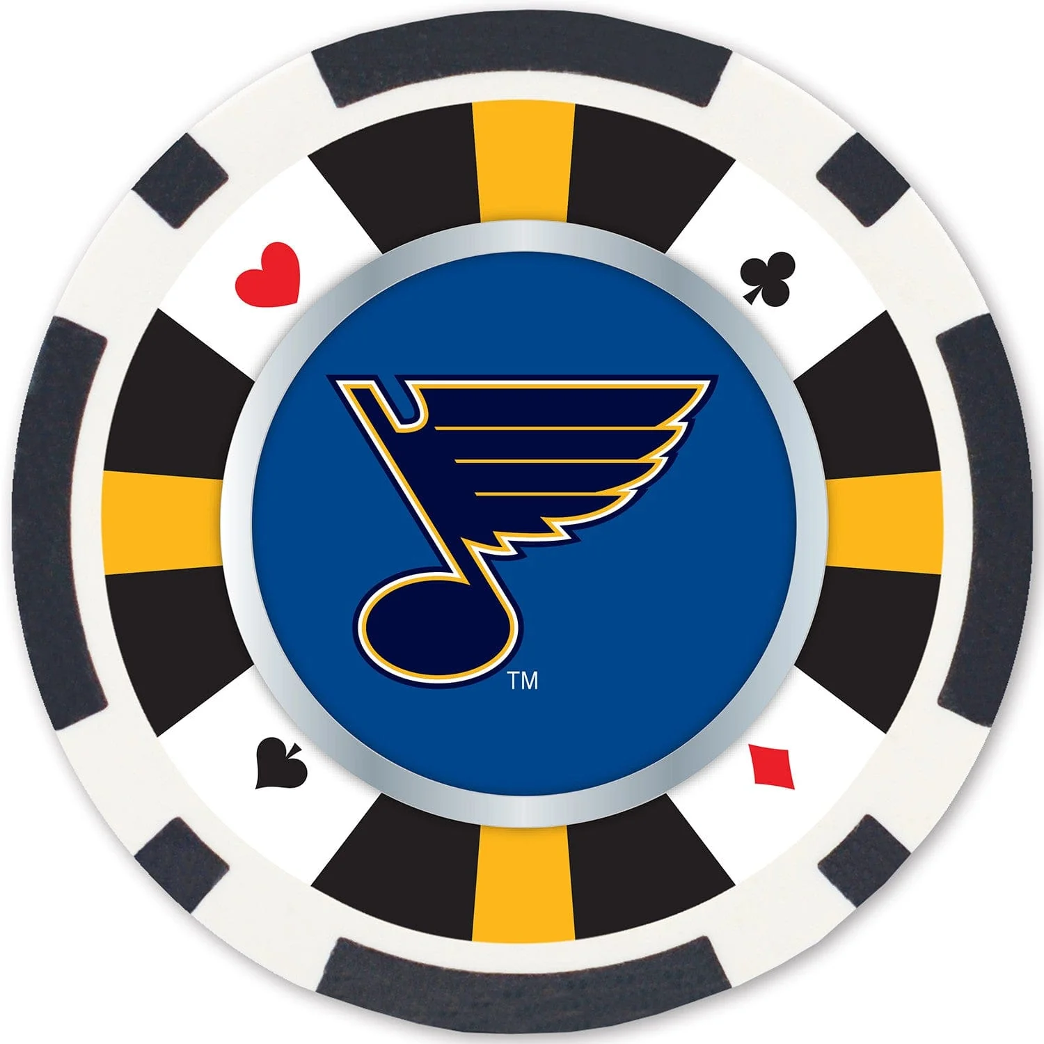 St. Louis Blues 100 Piece Poker Chips - Image 2
