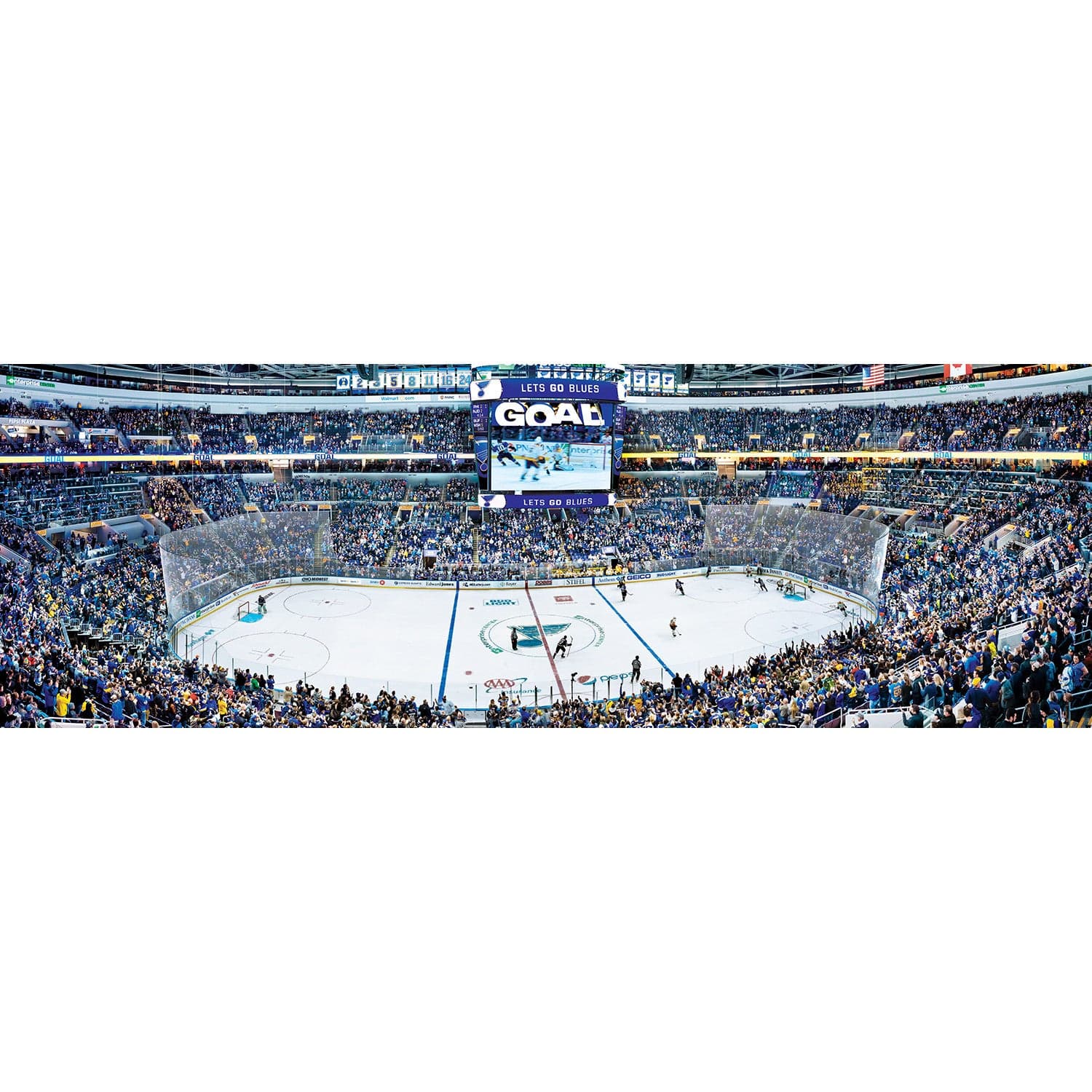 St. Louis Blues - 1000 Piece Panoramic Jigsaw Puzzle - Image 2