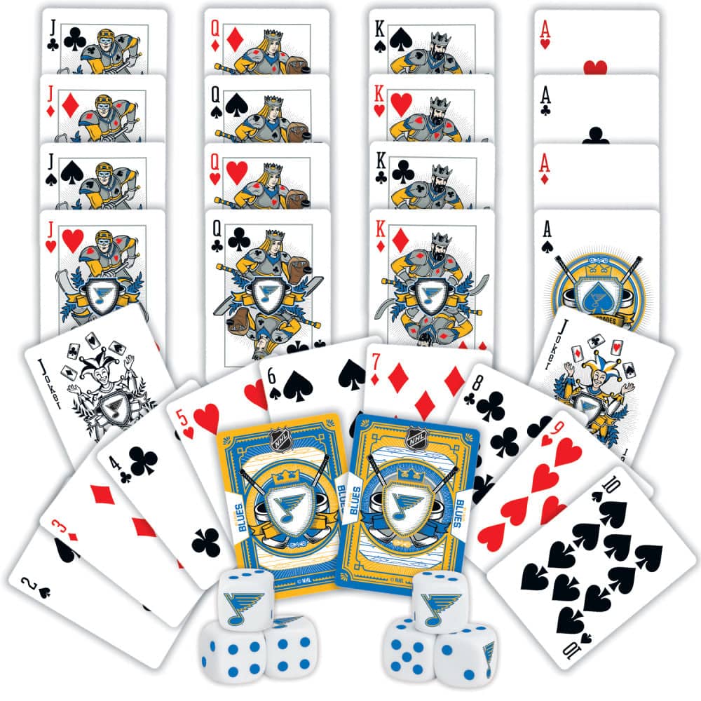 St. Louis Blues - 2-Pack Playing Cards & Dice Set - Image 2