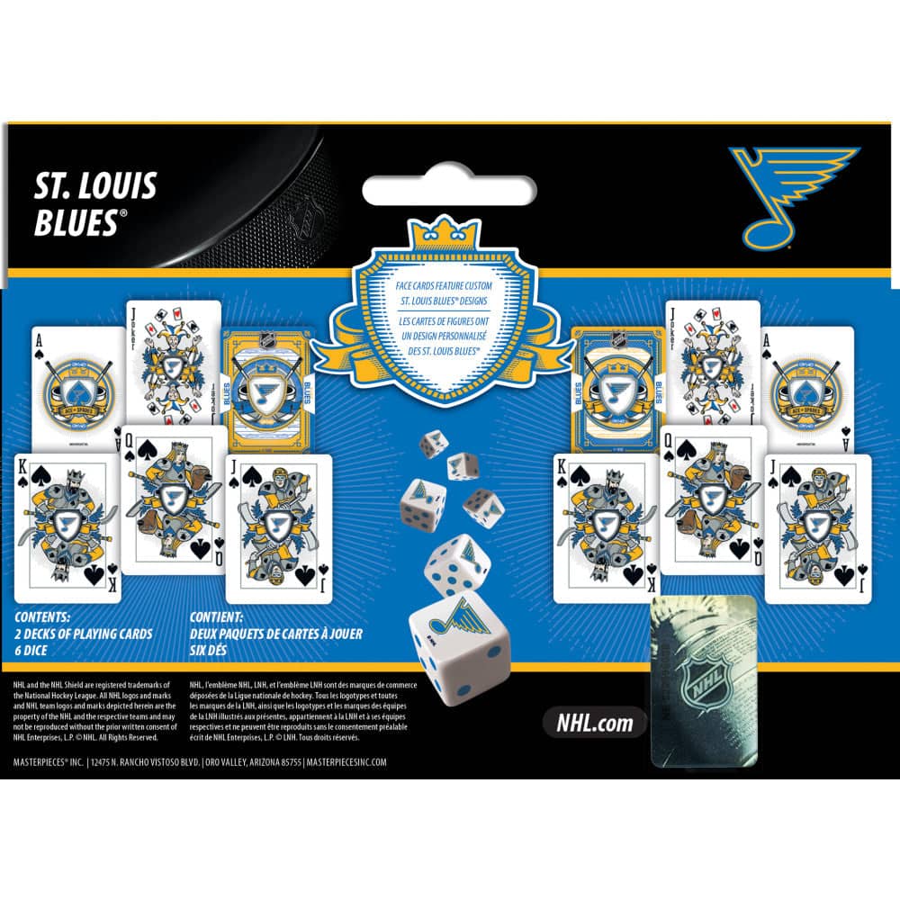 St. Louis Blues - 2-Pack Playing Cards & Dice Set - Image 3