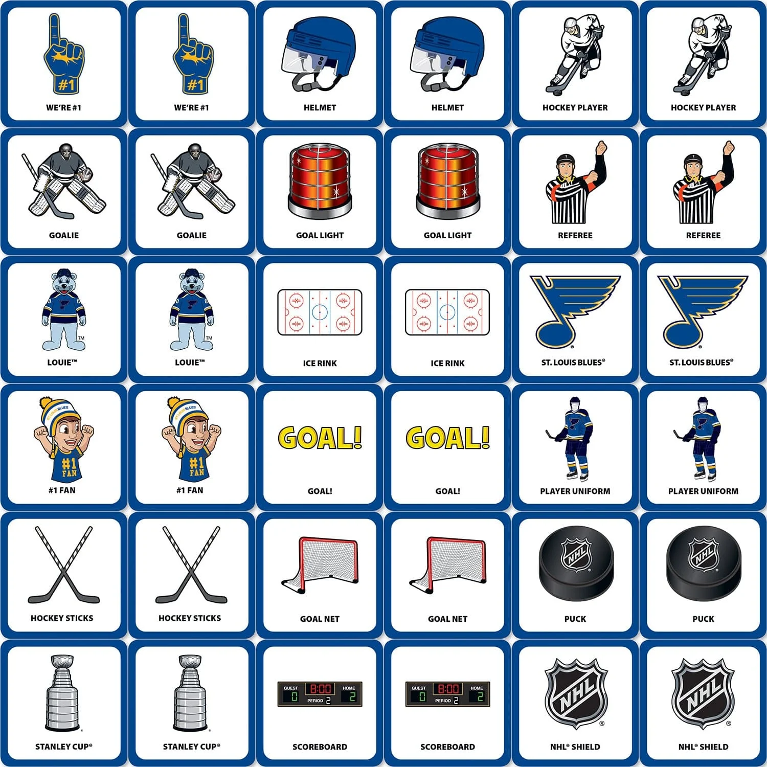St. Louis Blues Matching Game - Image 2