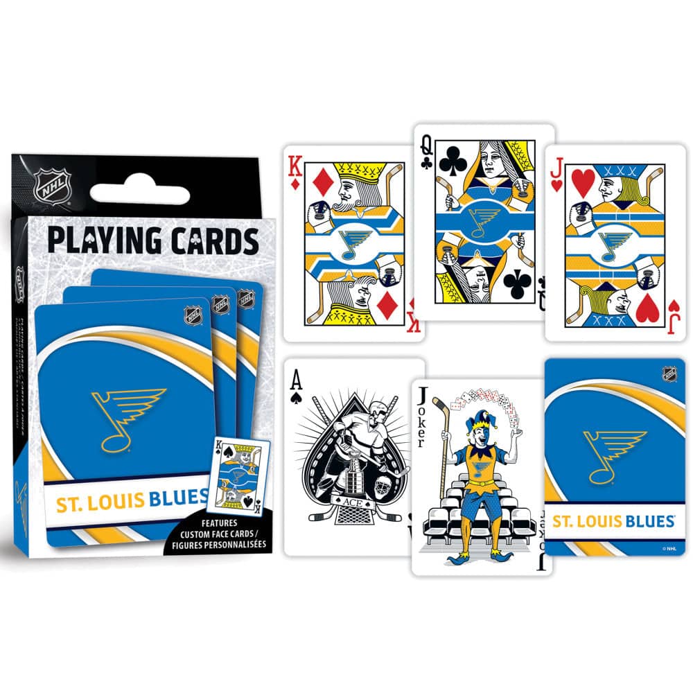 St. Louis Blues Playing Cards - 54 Card Deck - Image 3